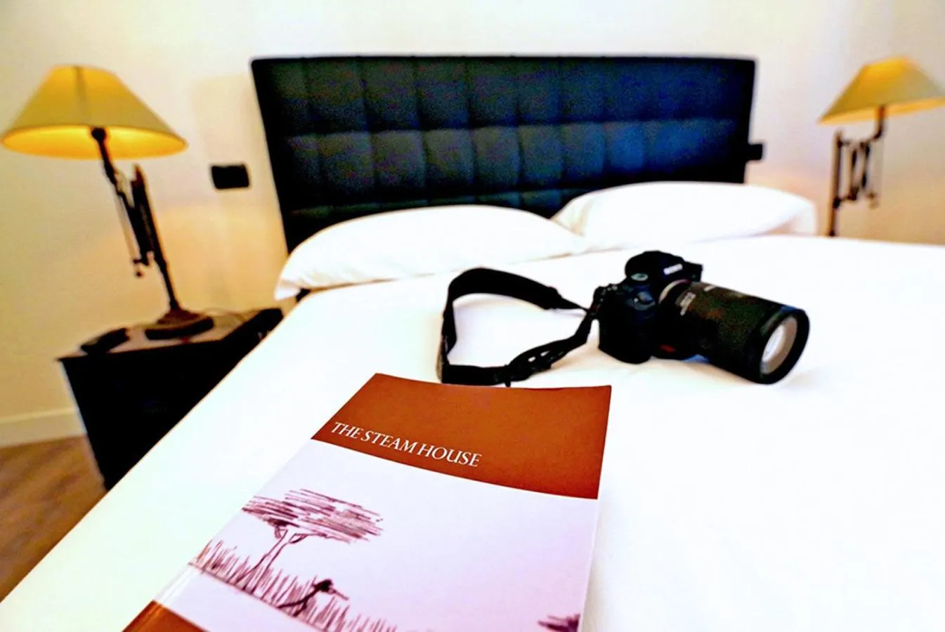 Bed in Steam House Room & Breakfast