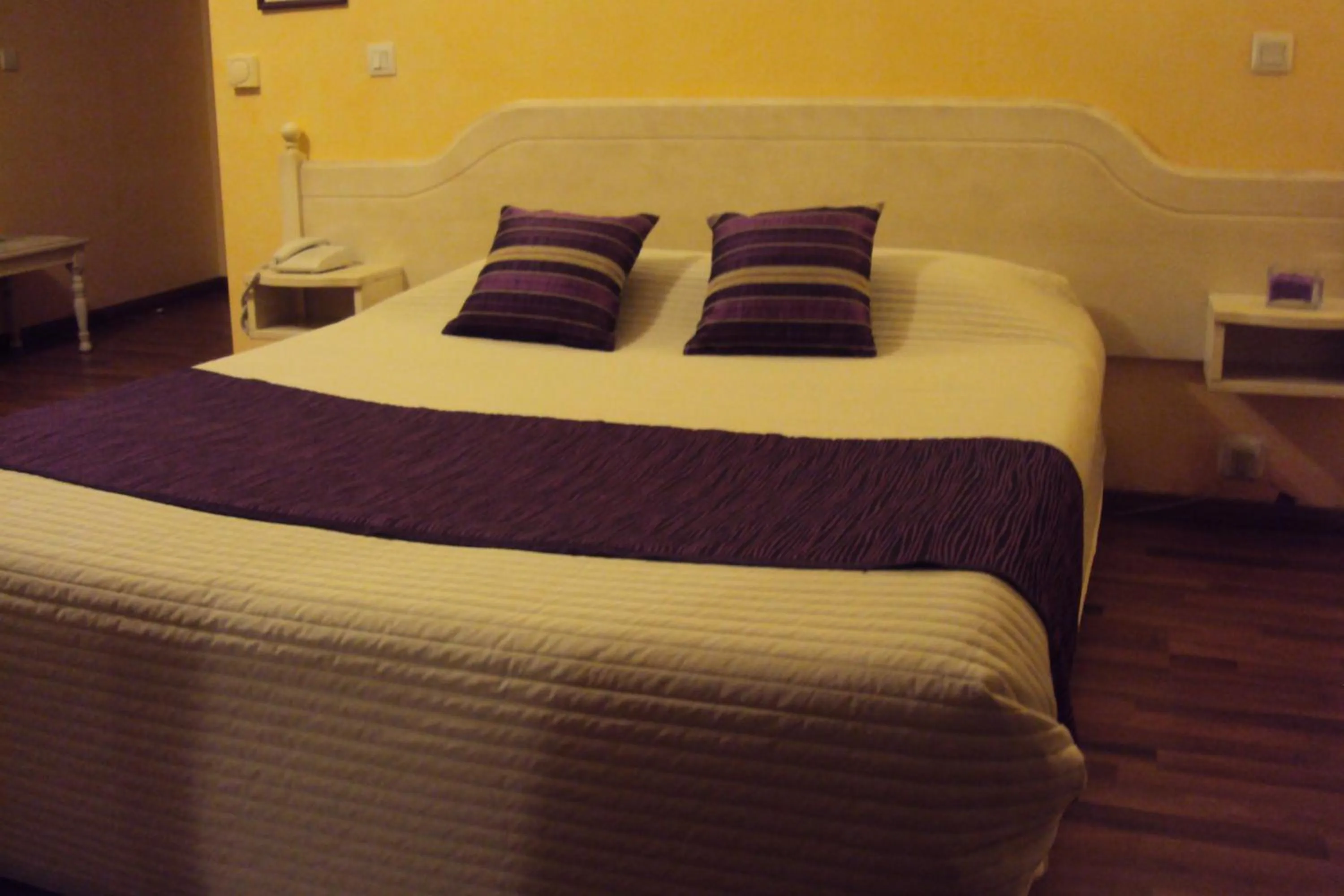 Bedroom, Bed in Logis Hôtel Les 3B