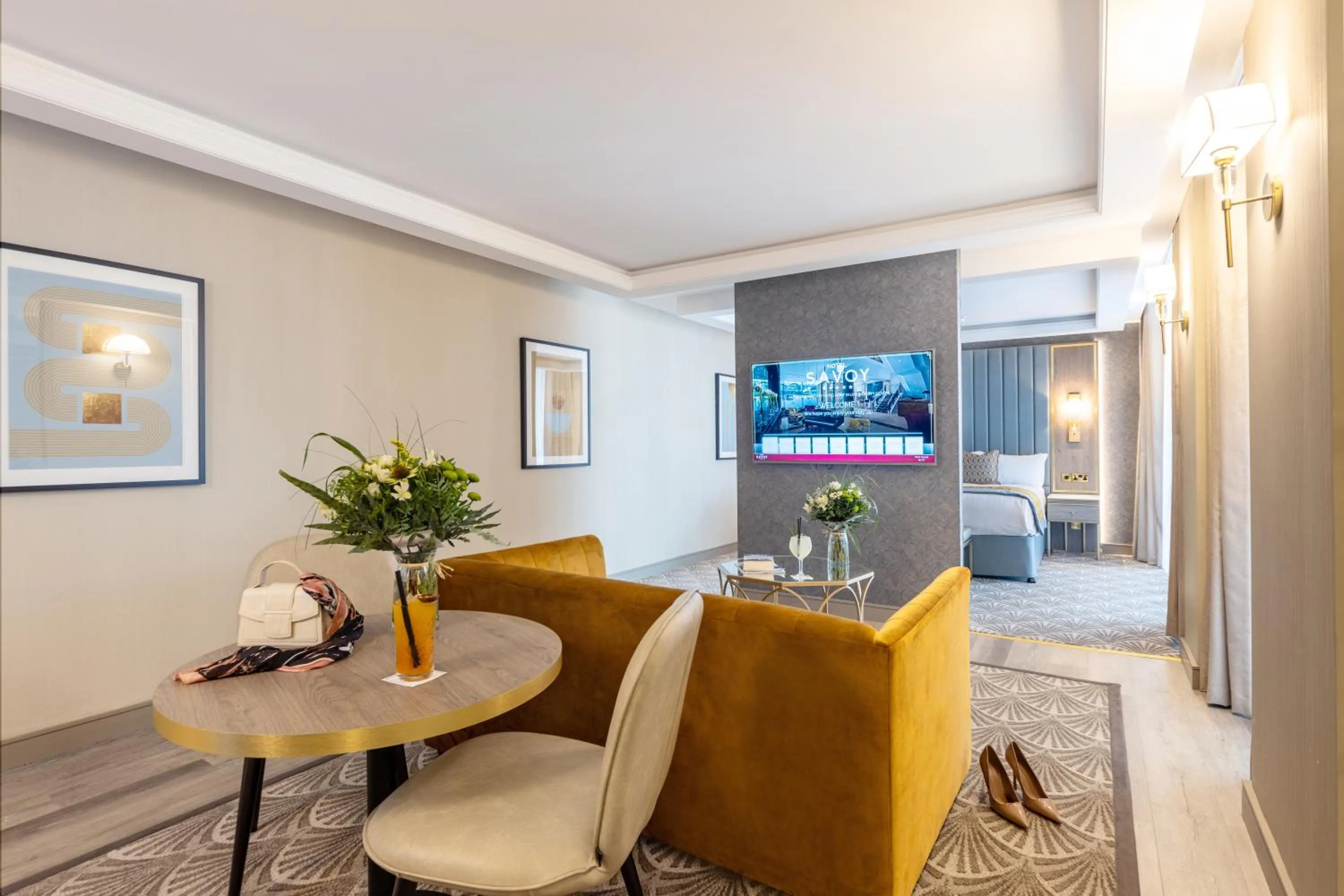 Bedroom in The Savoy Hotel