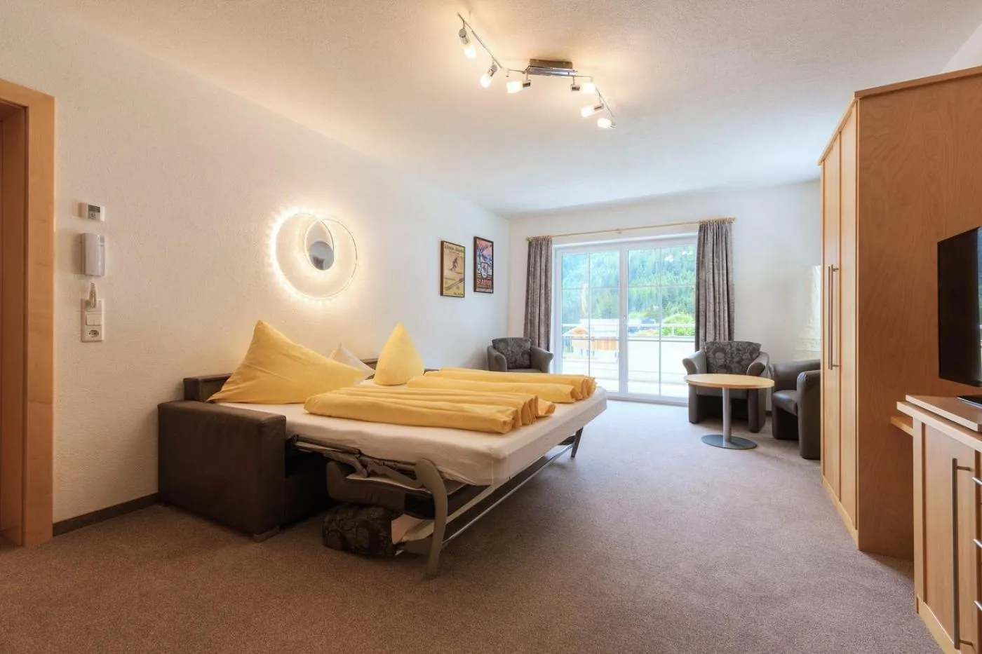 Living room, Bed in Apart La Vita