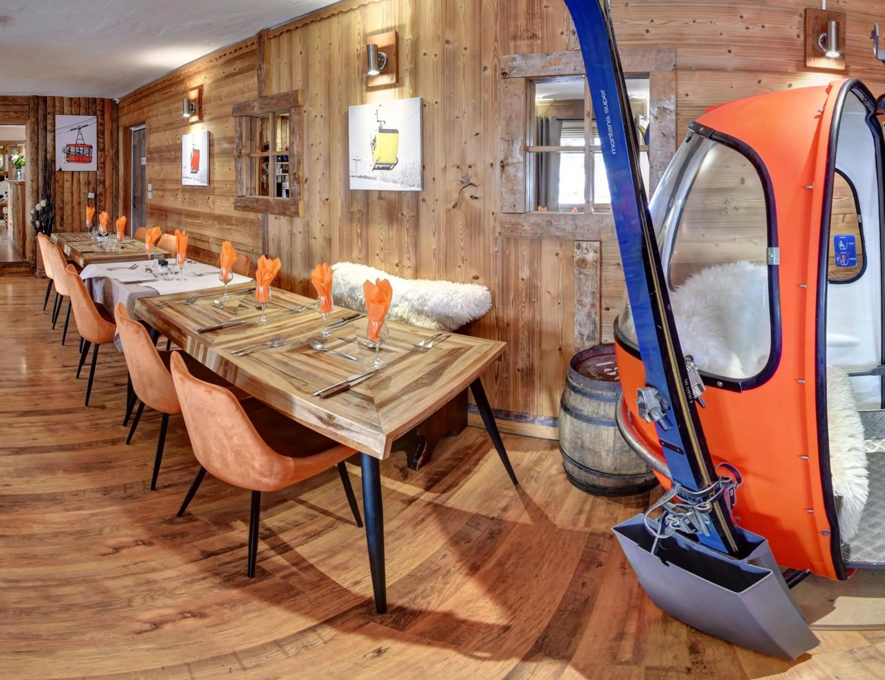 Dining area in Hôtel Les Cimes