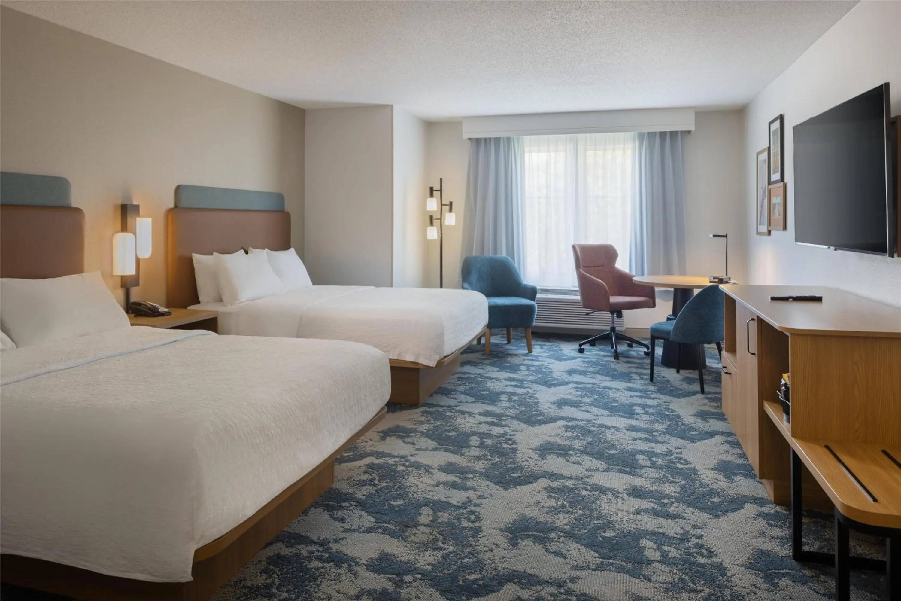 Bed in Hampton Inn & Suites Jekyll Island