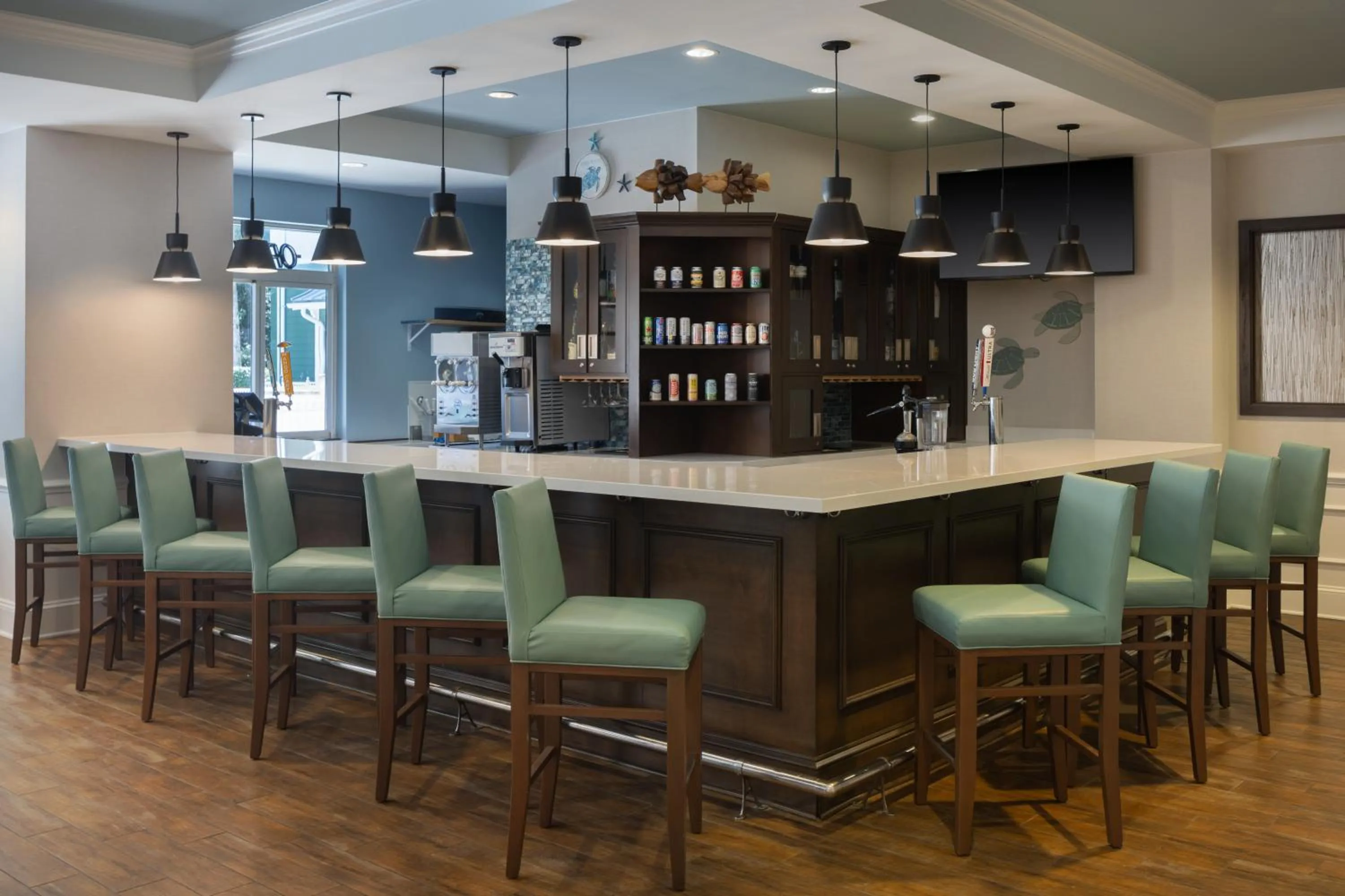 Lounge or bar in Hampton Inn & Suites Jekyll Island