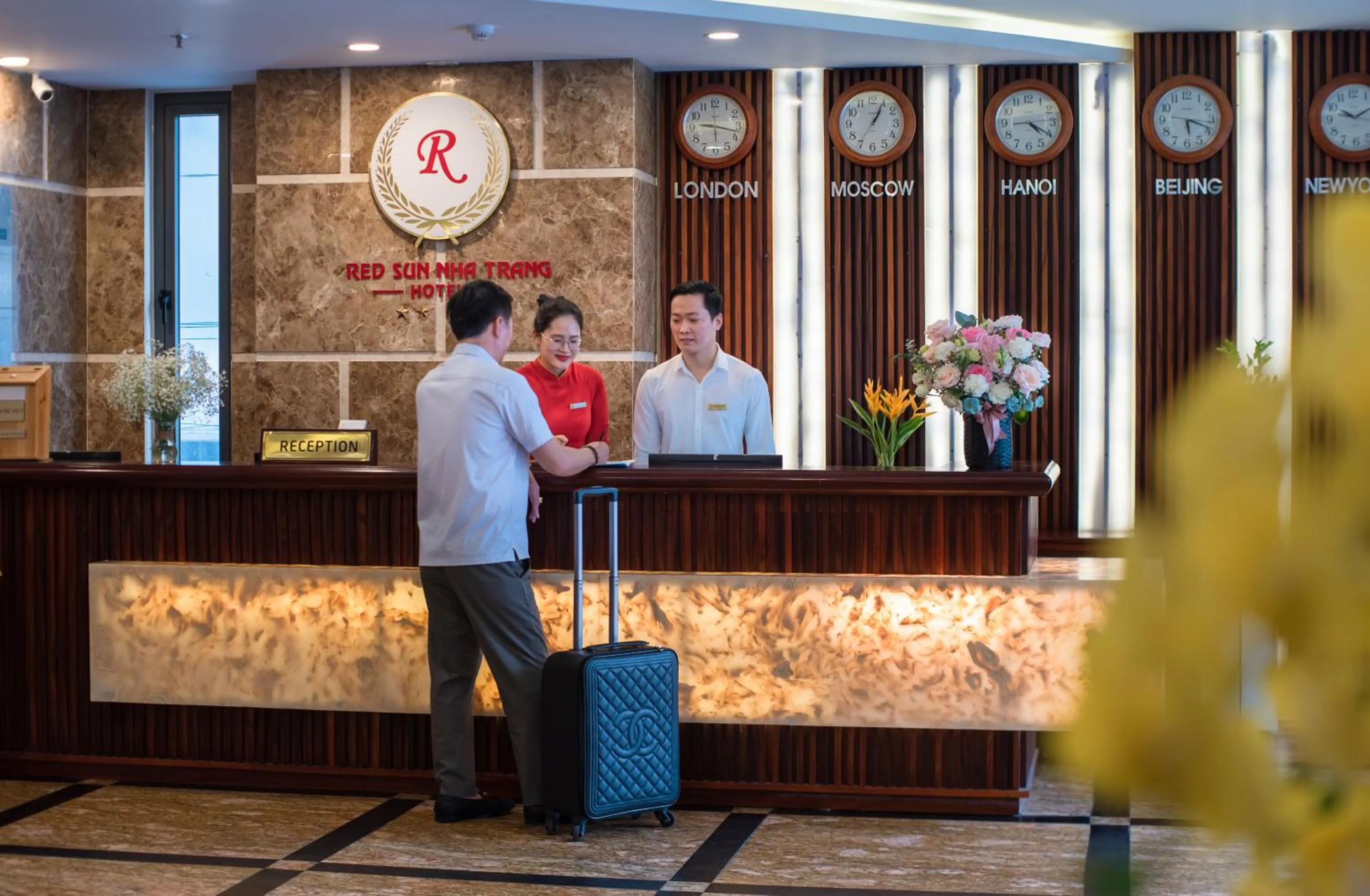 Lobby or reception in Red Sun Nha Trang Hotel