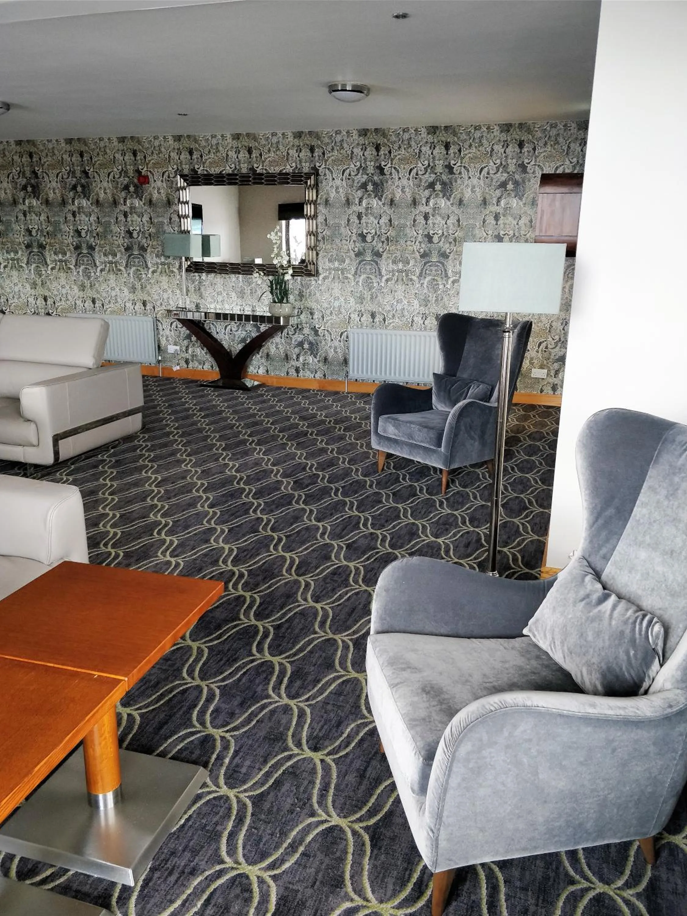 Seating area in Cromore Halt