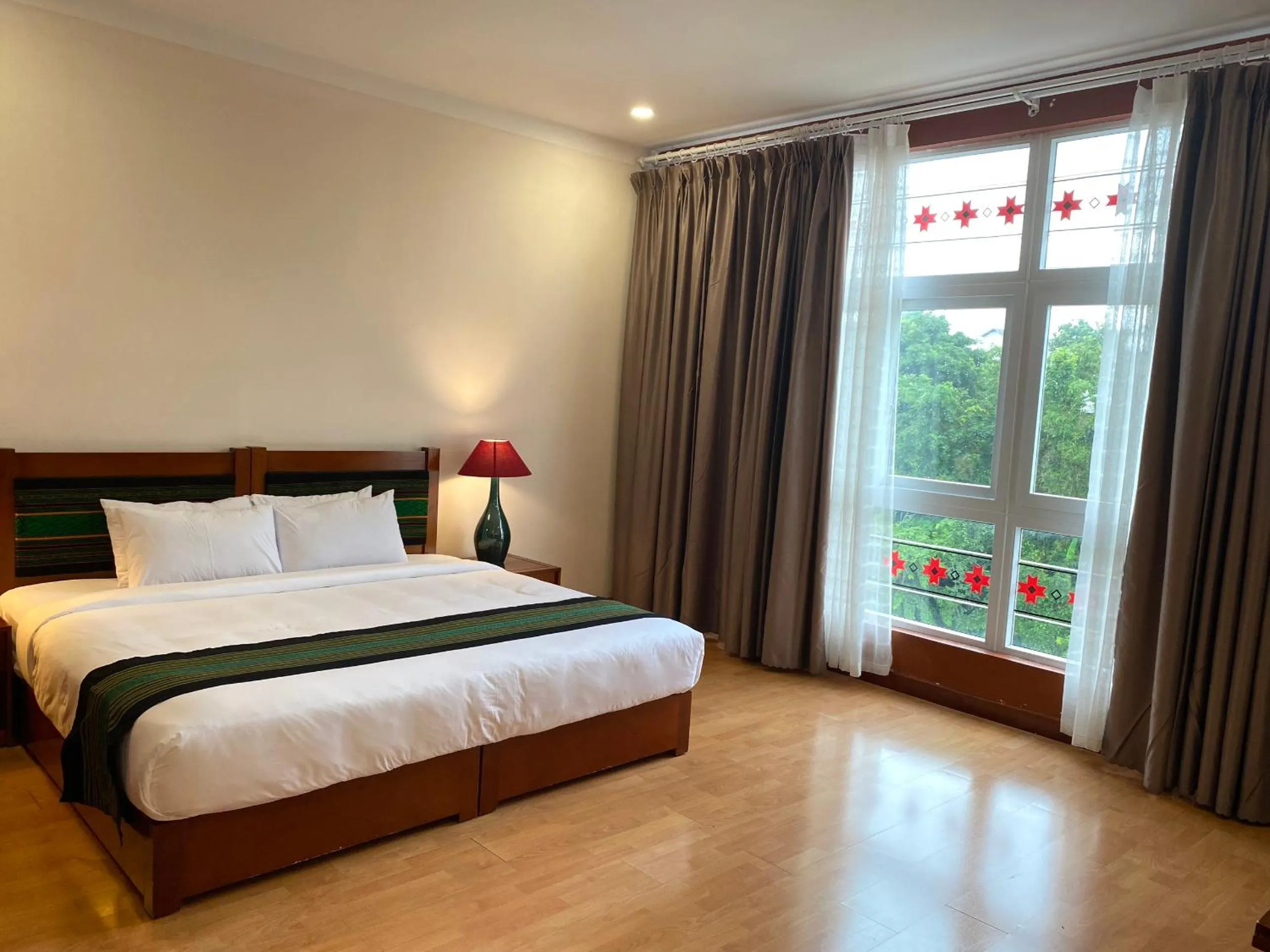 Bed in Dam San Hotel