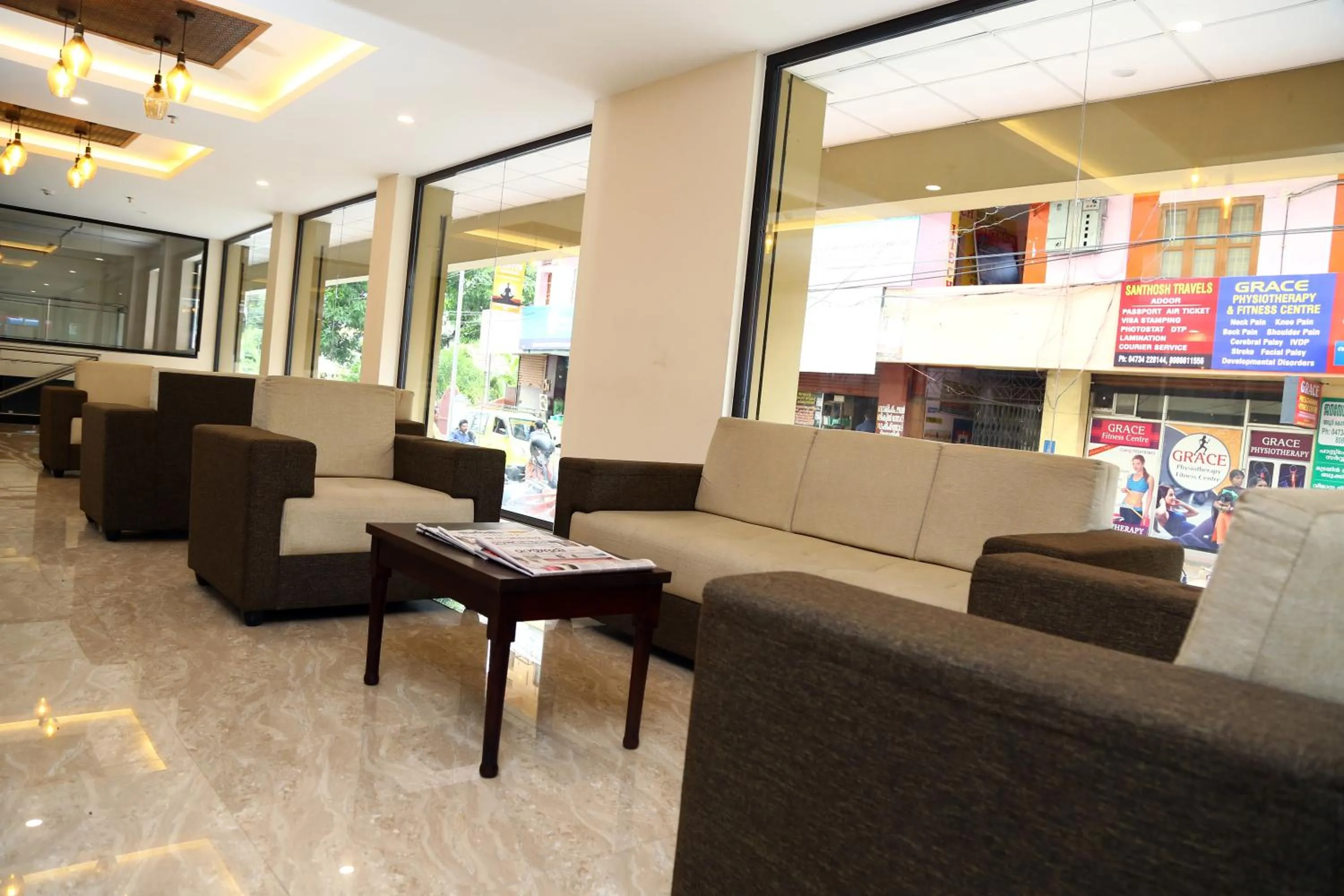 Lobby or reception in Hotel Yamuna