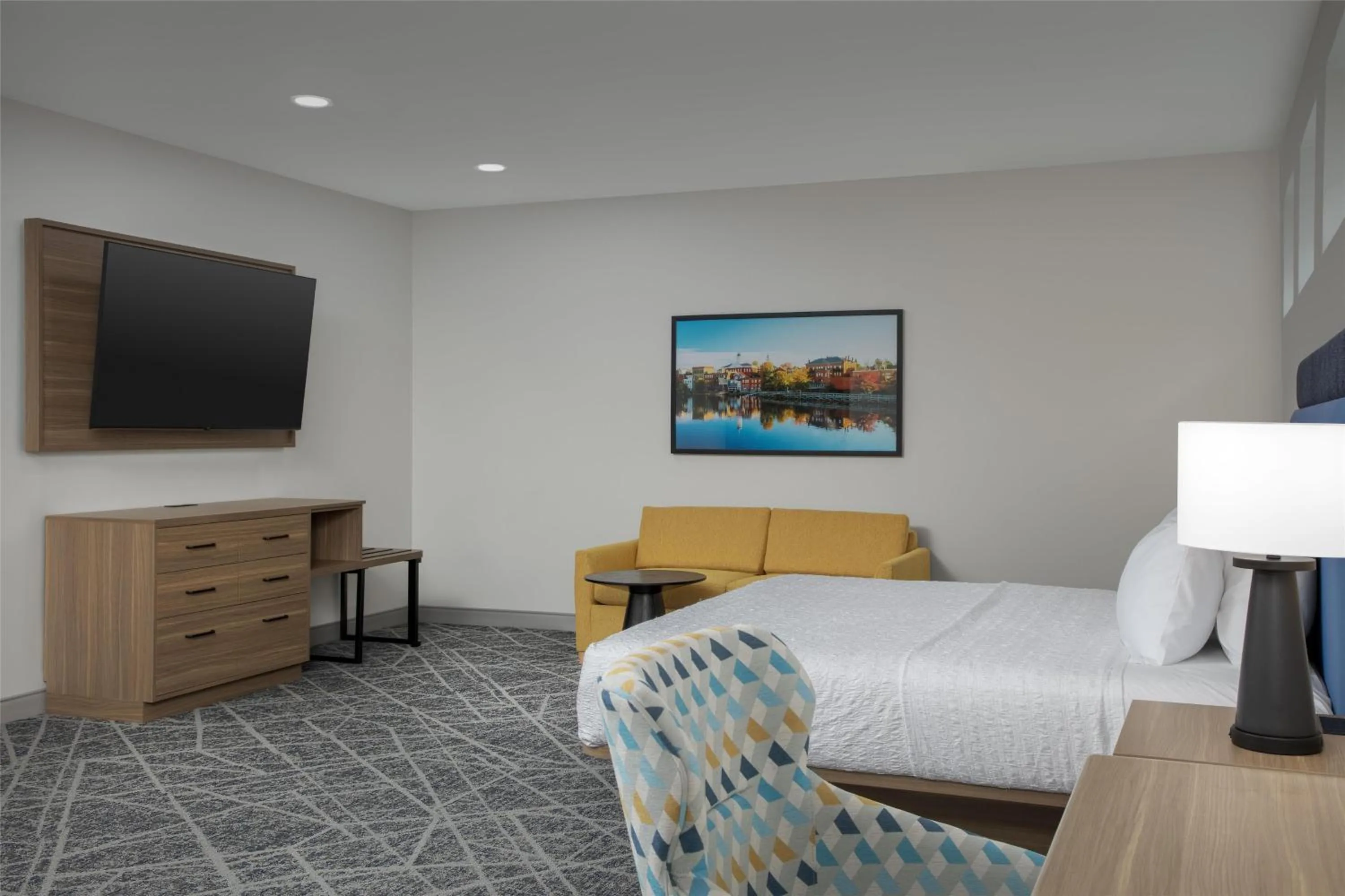 Bedroom, Bed in Hampton Inn & Suites Exeter