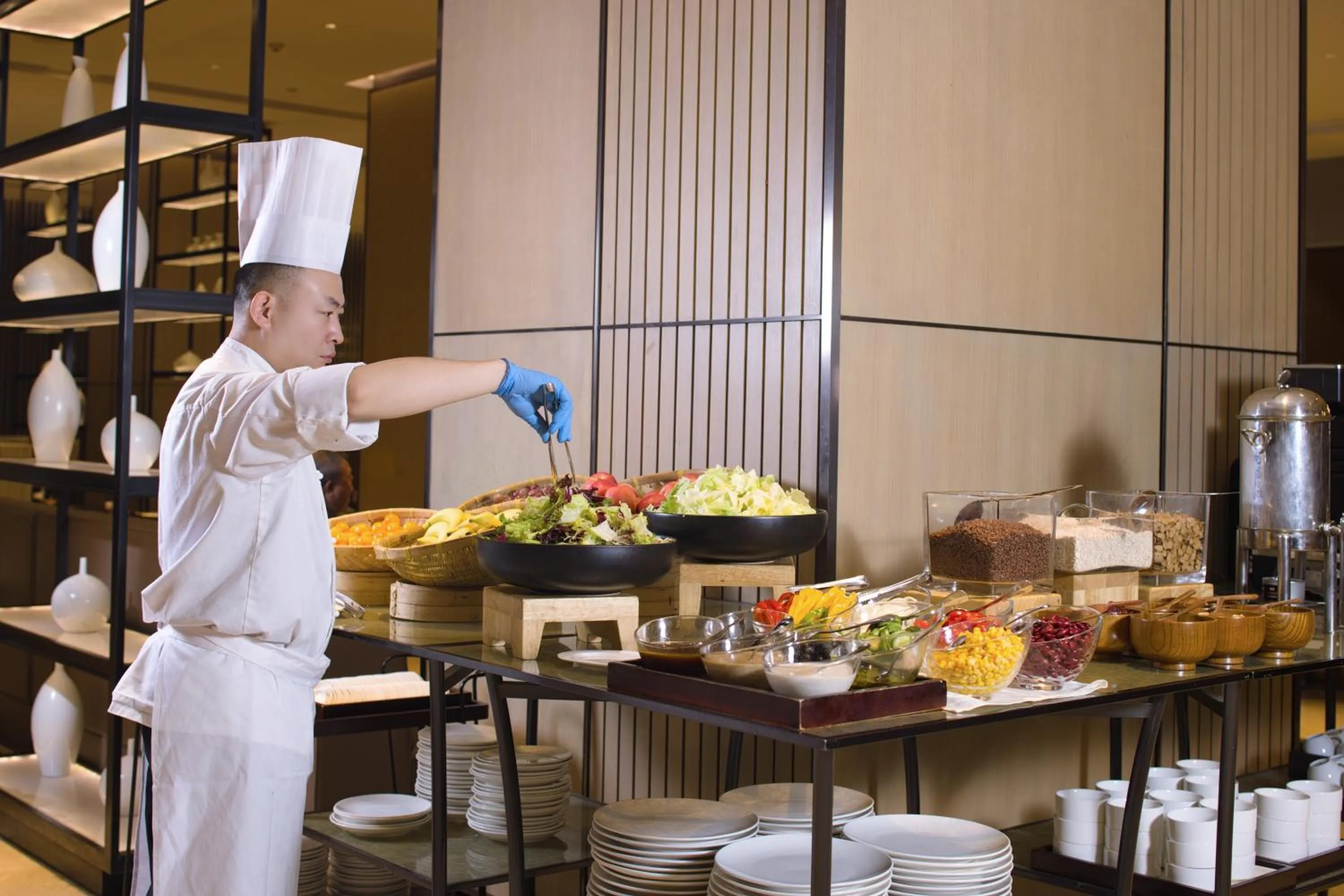 Buffet breakfast in Hyatt House Shanghai Hongqiao CBD