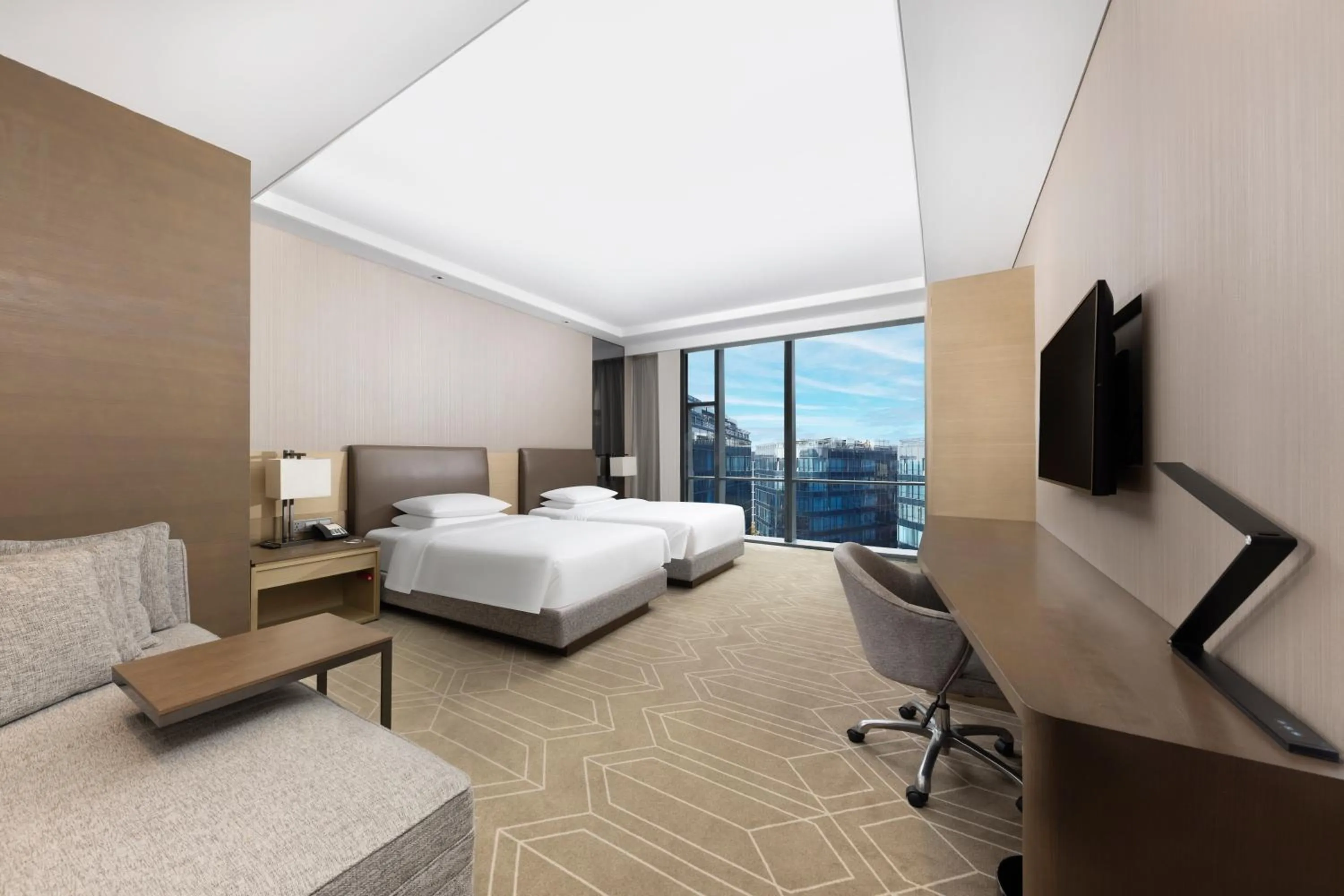 Photo of the whole room, Bed in Hyatt House Shanghai Hongqiao CBD