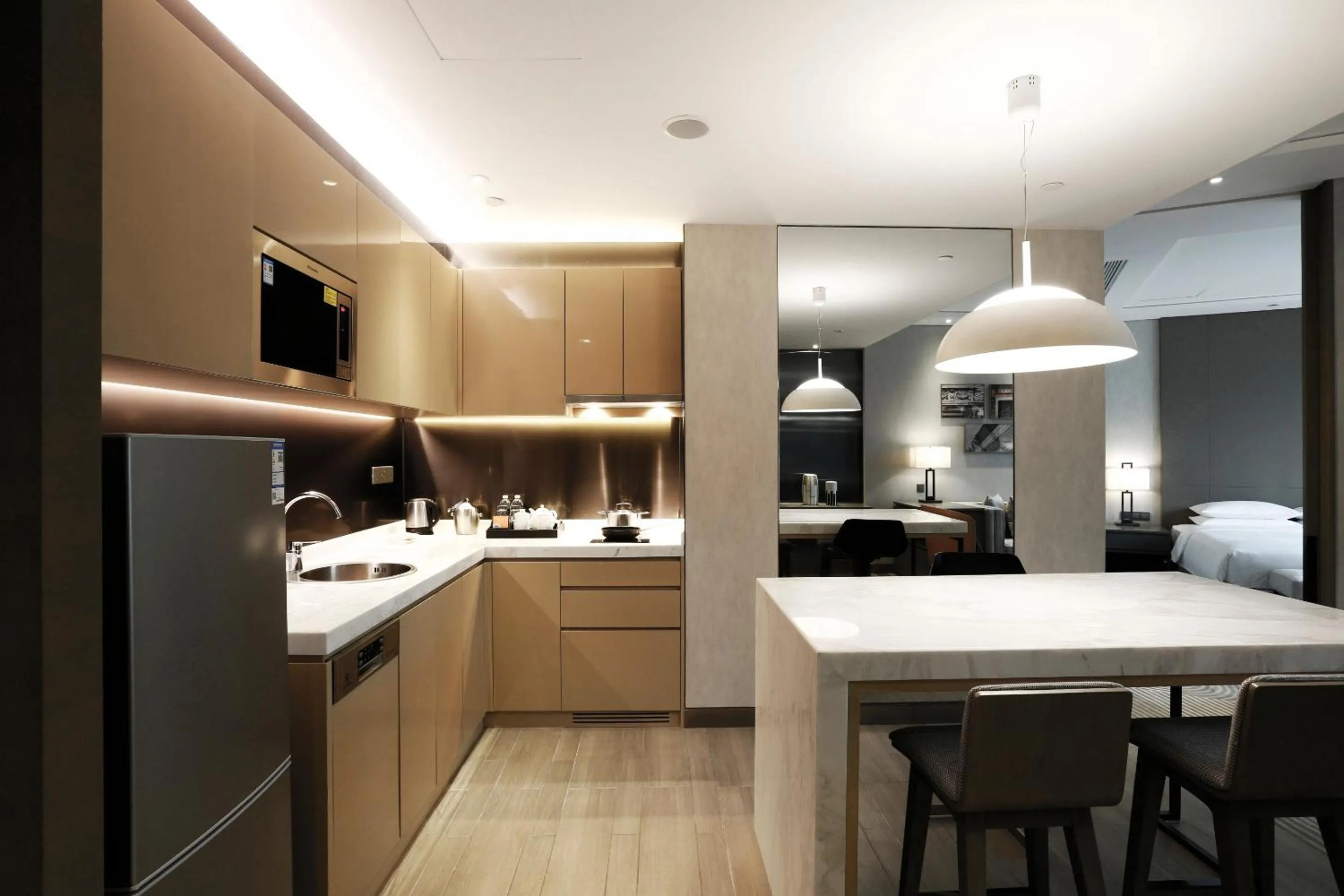 Kitchen or kitchenette in Hyatt House Shanghai Hongqiao CBD