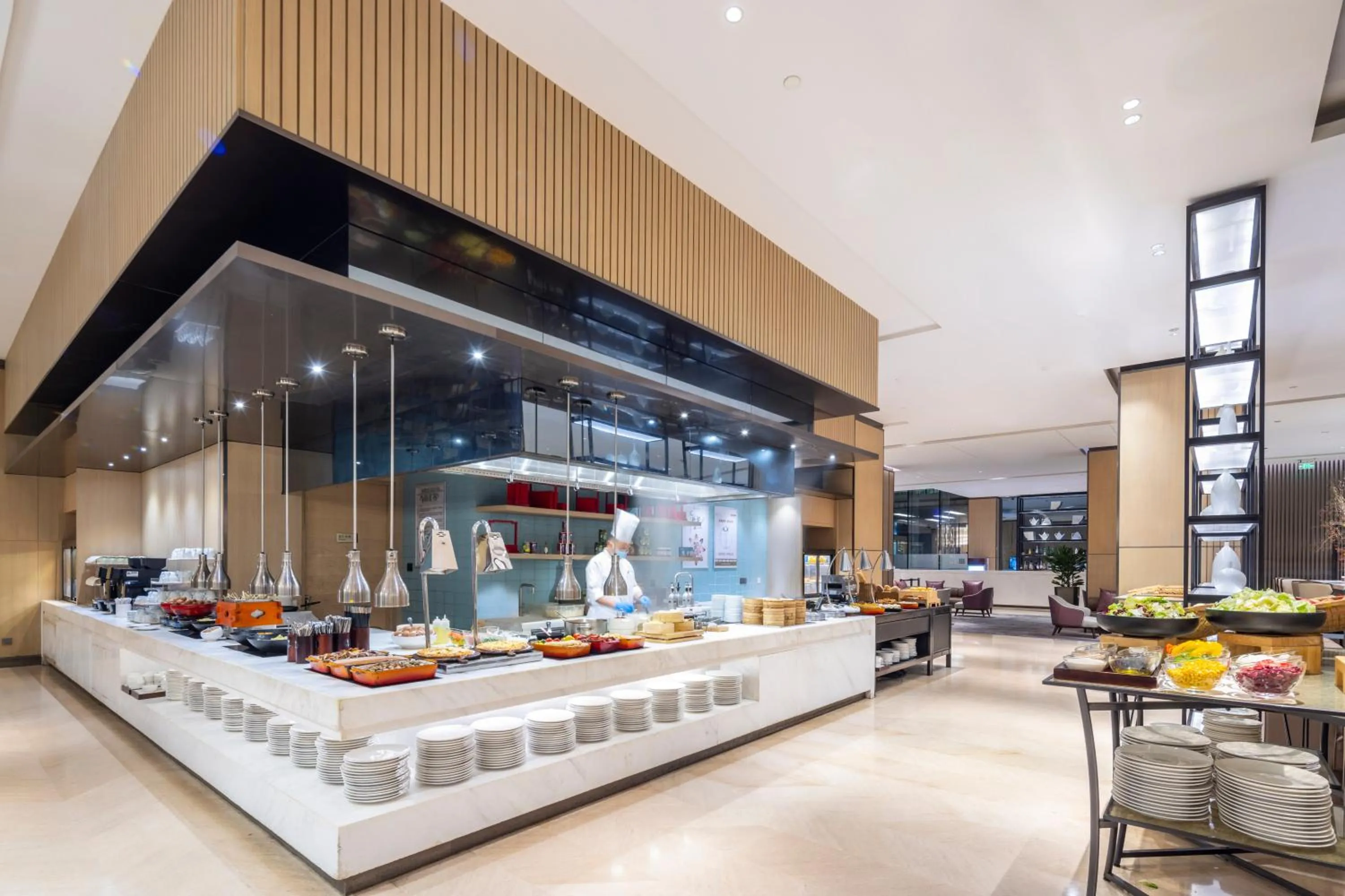 Buffet breakfast in Hyatt House Shanghai Hongqiao CBD