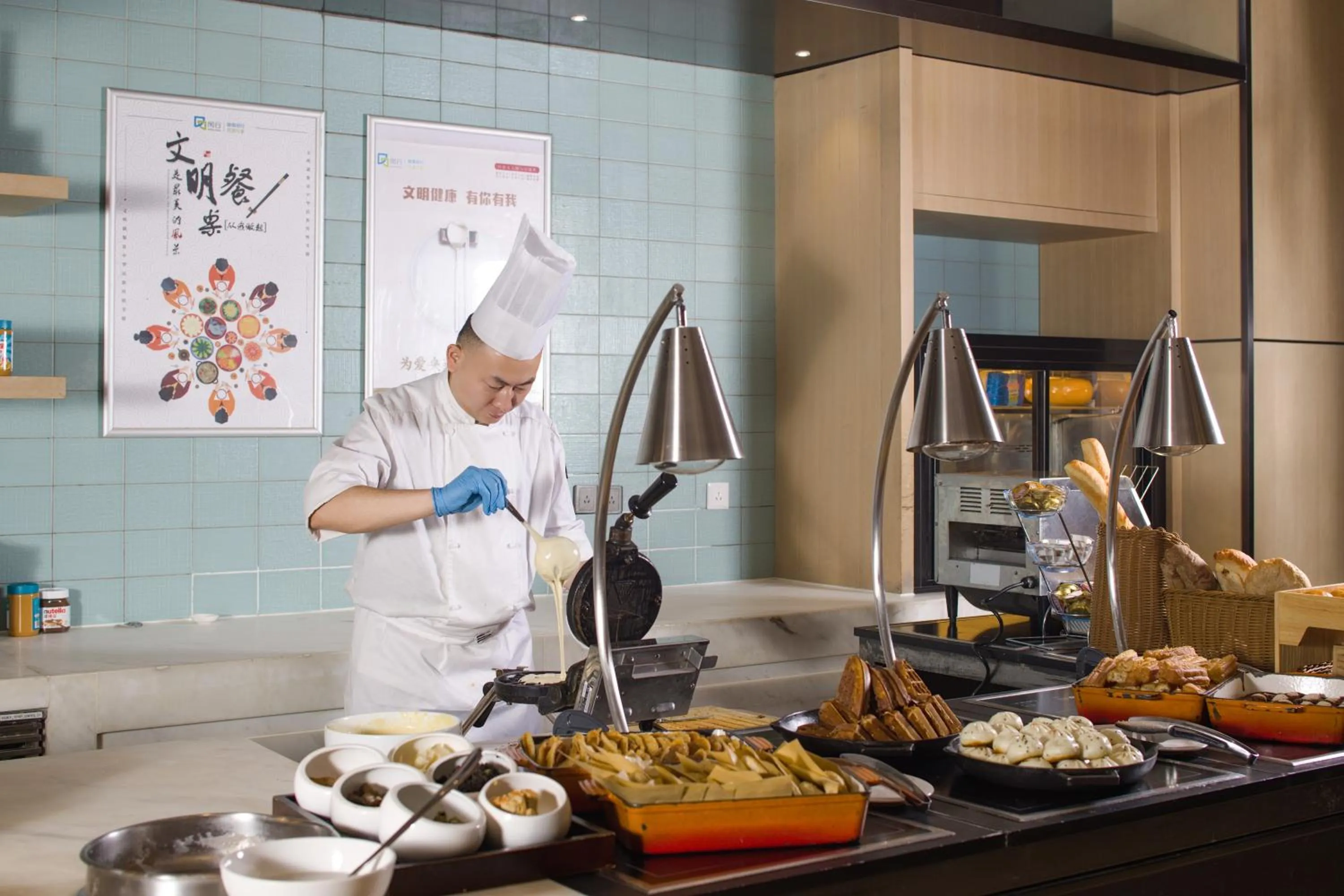 Buffet breakfast in Hyatt Place Shanghai Hongqiao CBD