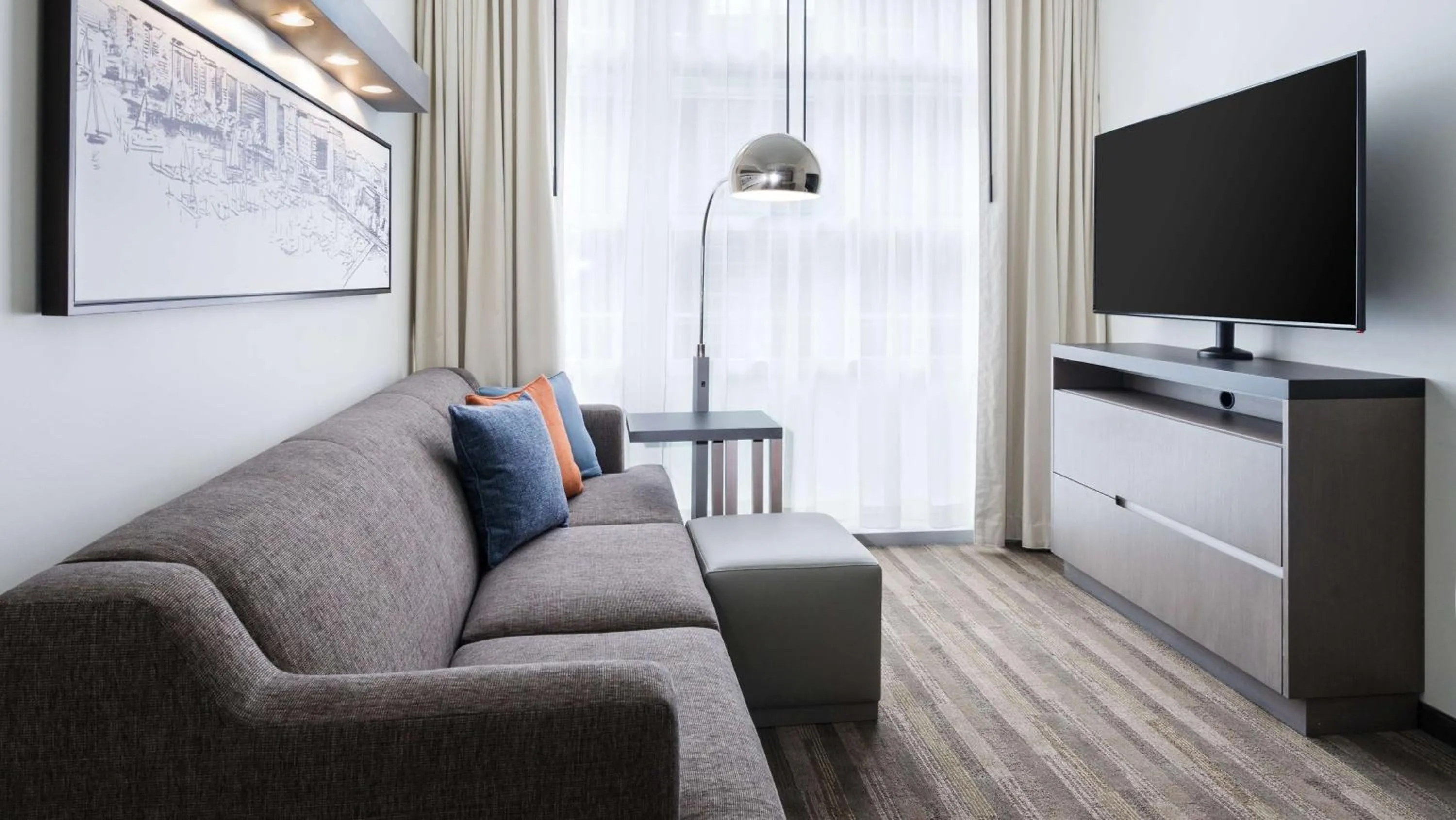 Photo of the whole room in Hyatt House Washington DC/The Wharf