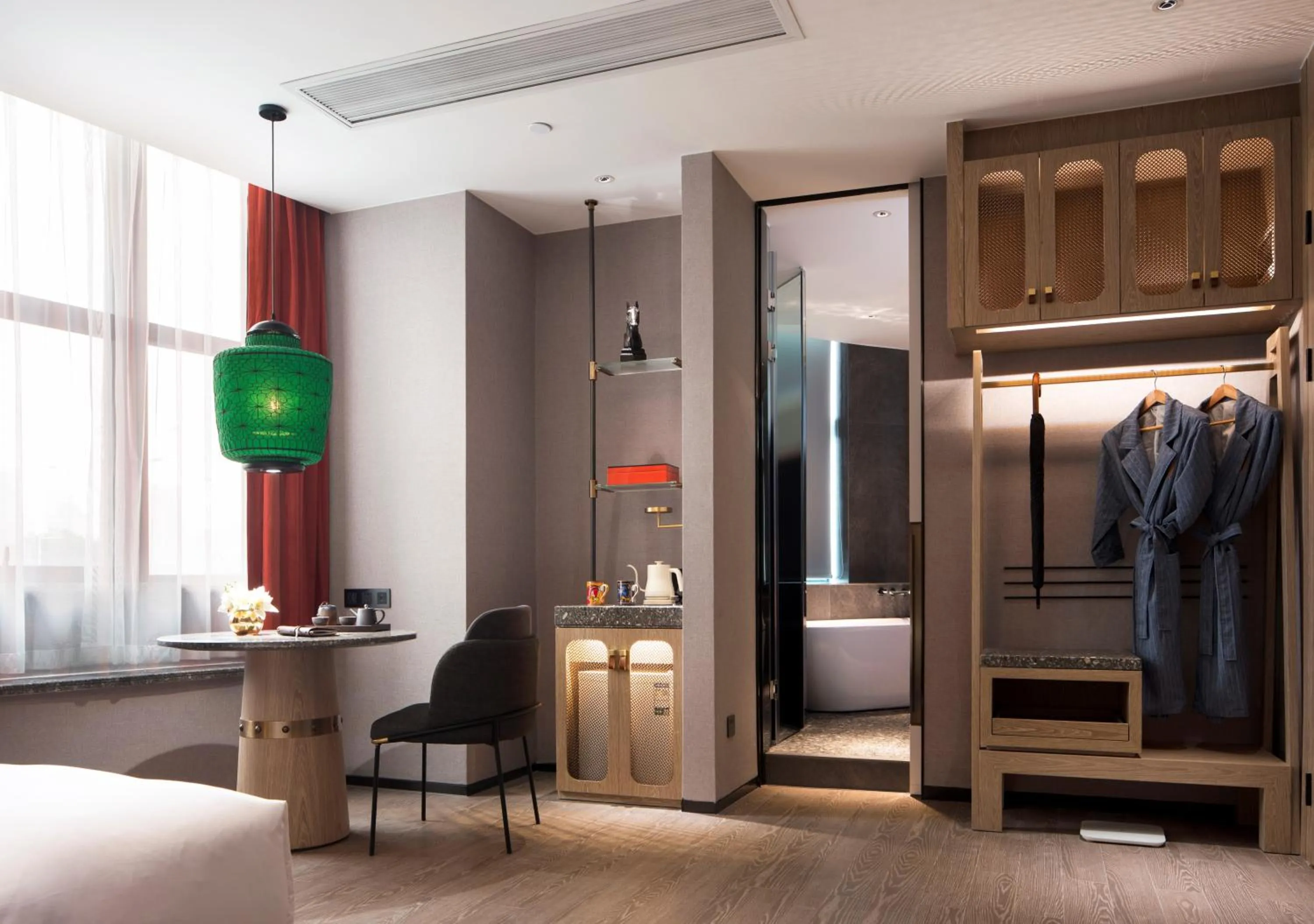 Seating area, Bed in Arthur Hotel Zhujiang New Town Guangzhou