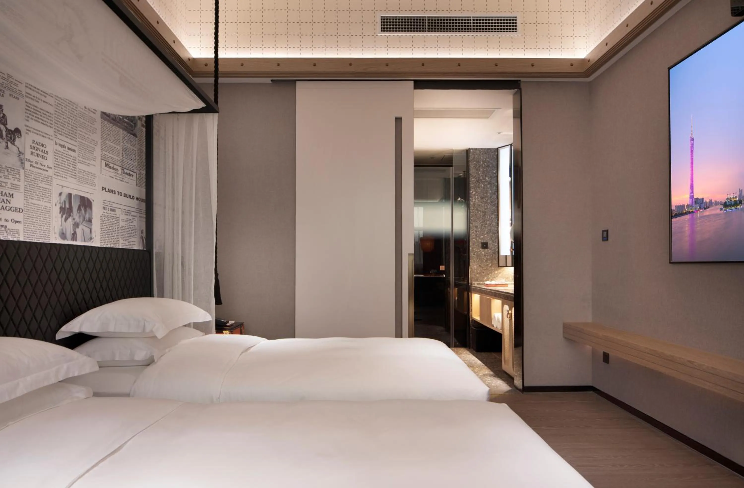 Bedroom, Bed in Arthur Hotel Zhujiang New Town Guangzhou