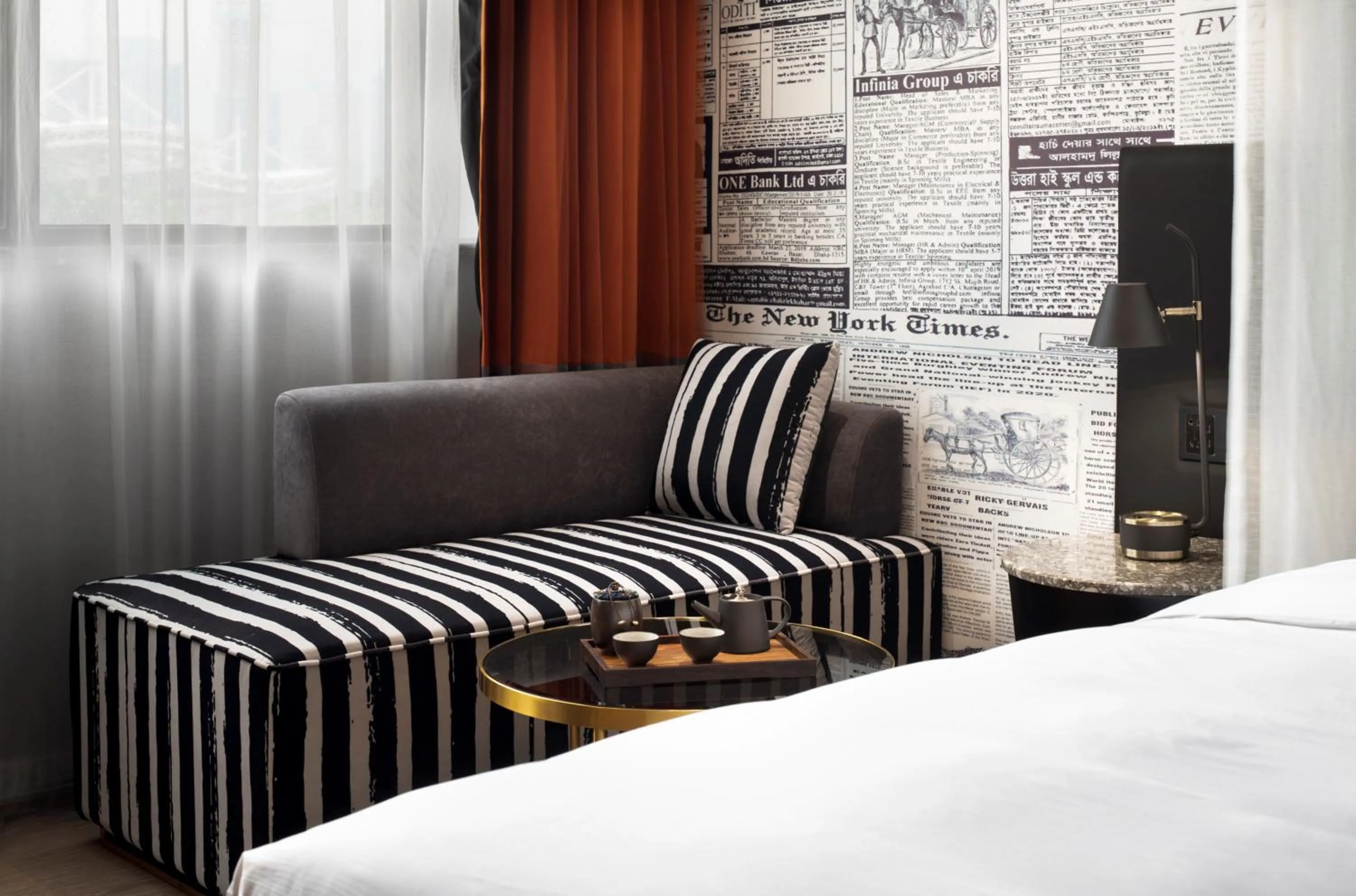 Seating area, Bed in Arthur Hotel Zhujiang New Town Guangzhou