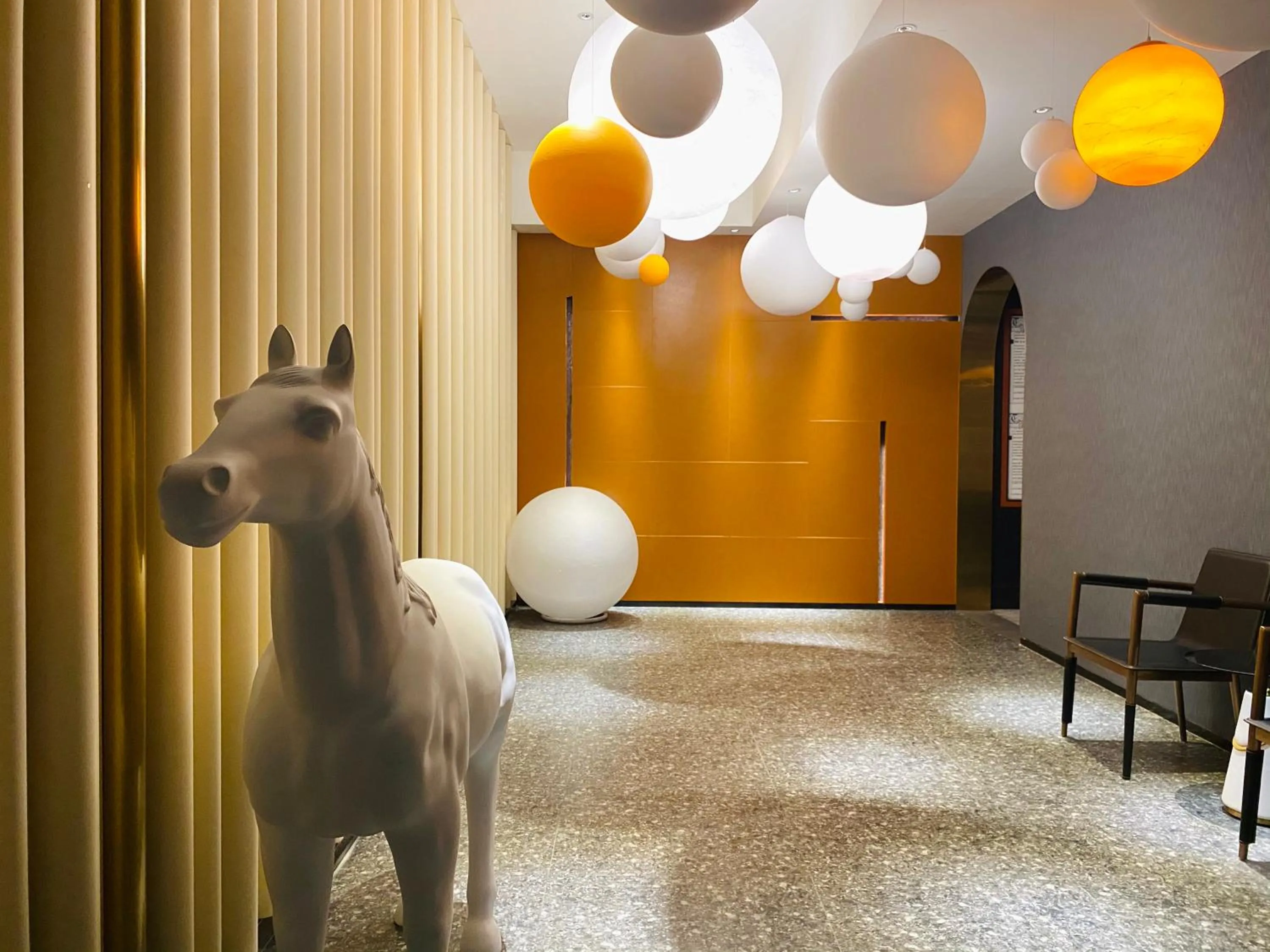 Decorative detail in Arthur Hotel Zhujiang New Town Guangzhou