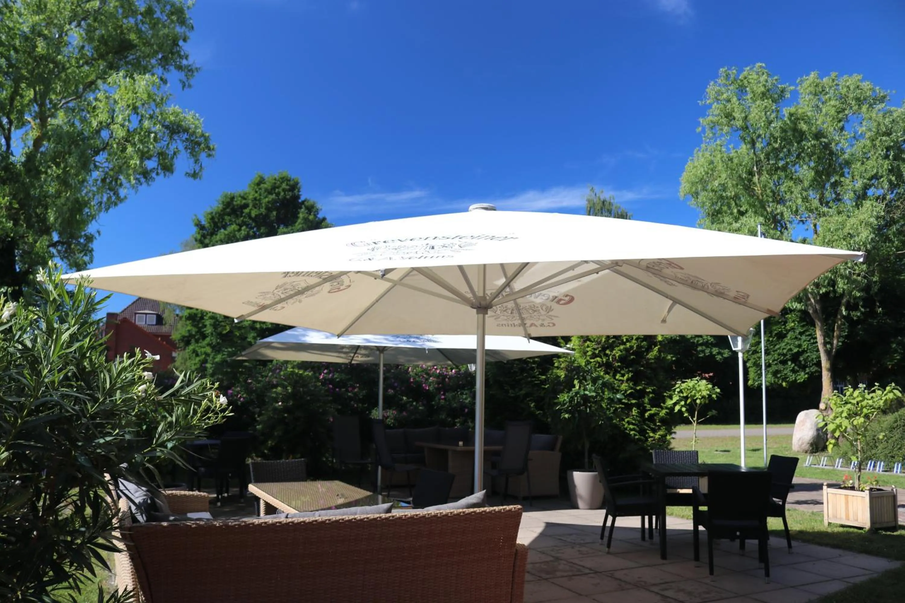 Garden in Mühlengasthof Landesbergen