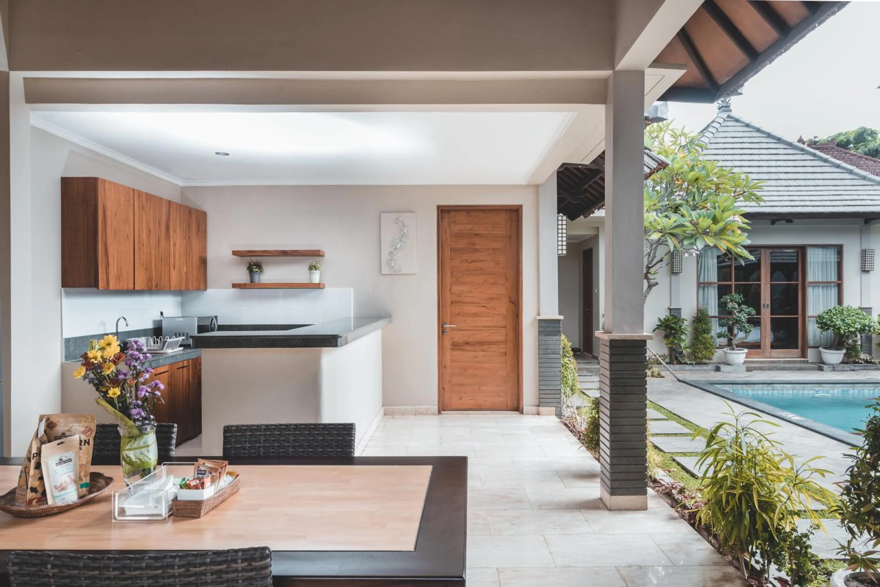 Kitchen or kitchenette in Dura Villas Bali at Kerobokan