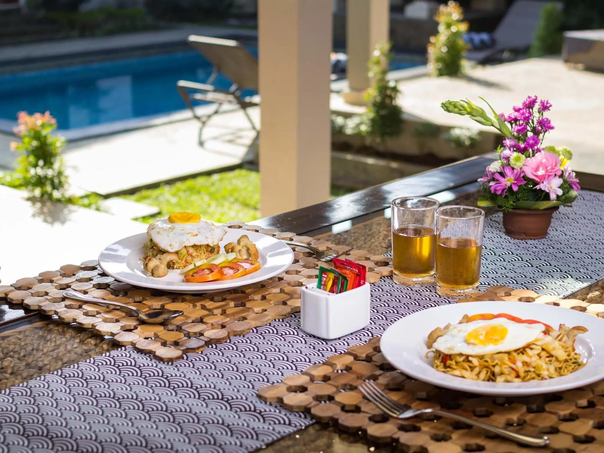 Food in Dura Villas Bali at Kerobokan