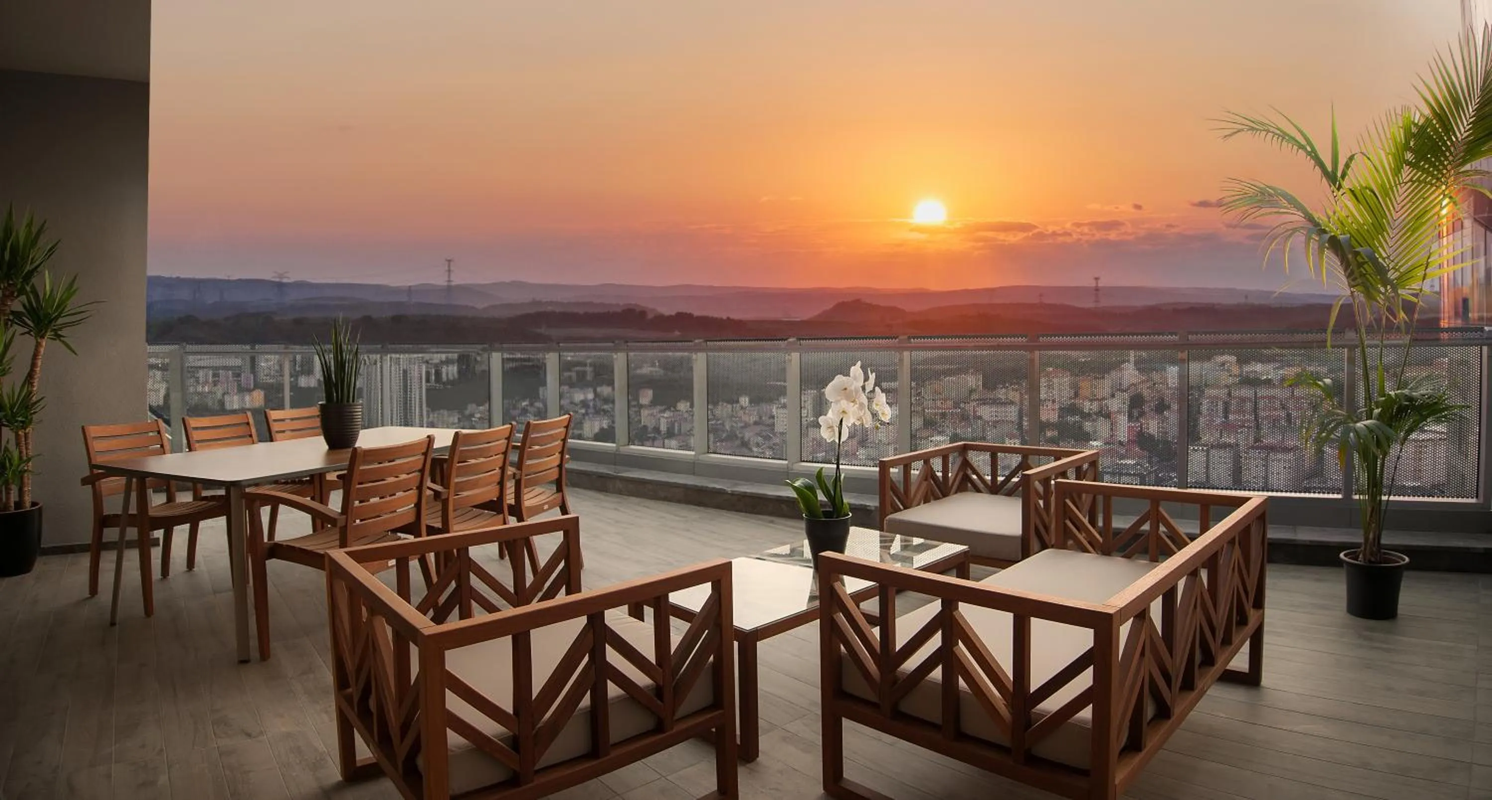 City view in Somerset Maslak Istanbul