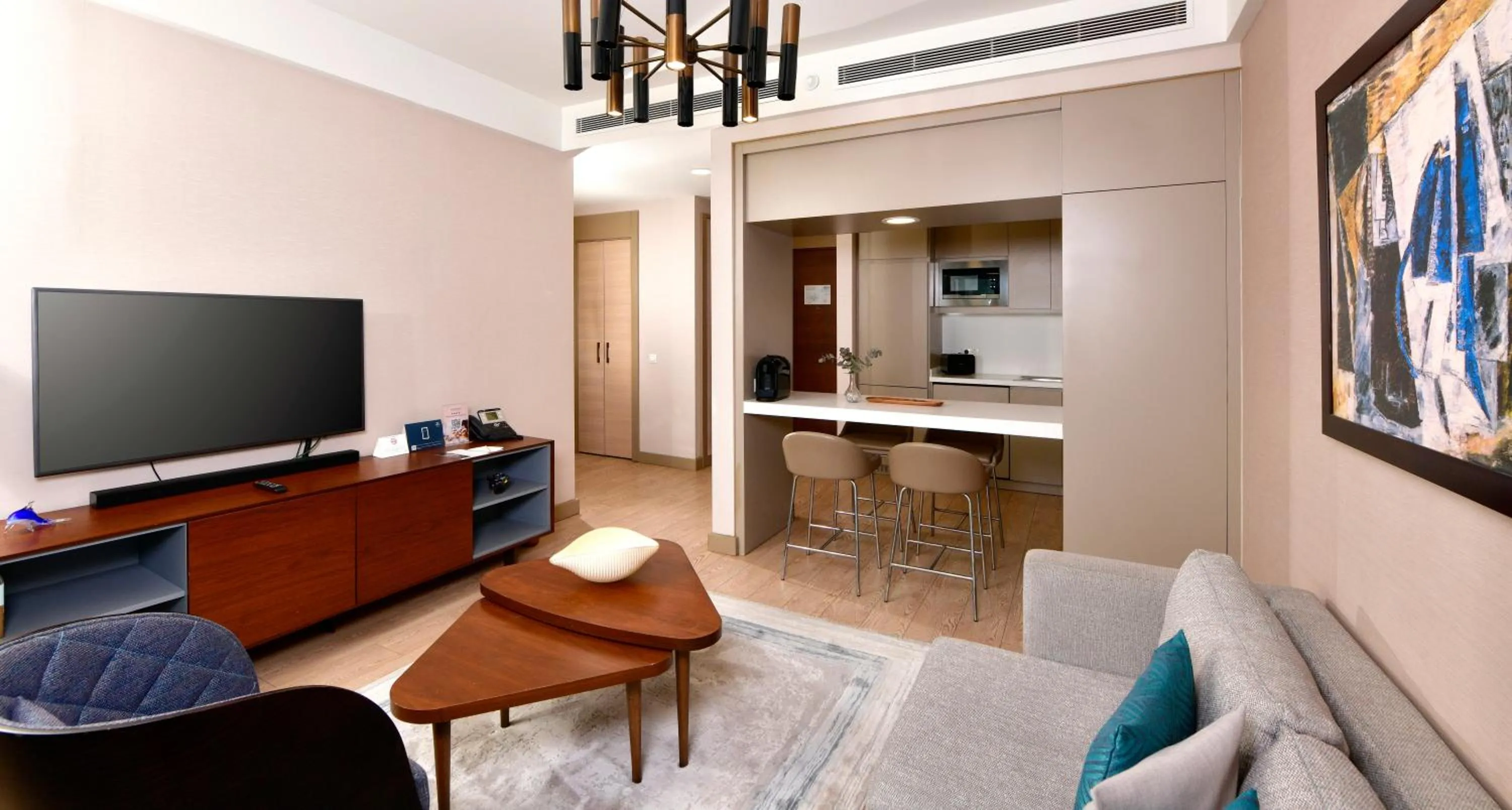 Living room in Somerset Maslak Istanbul