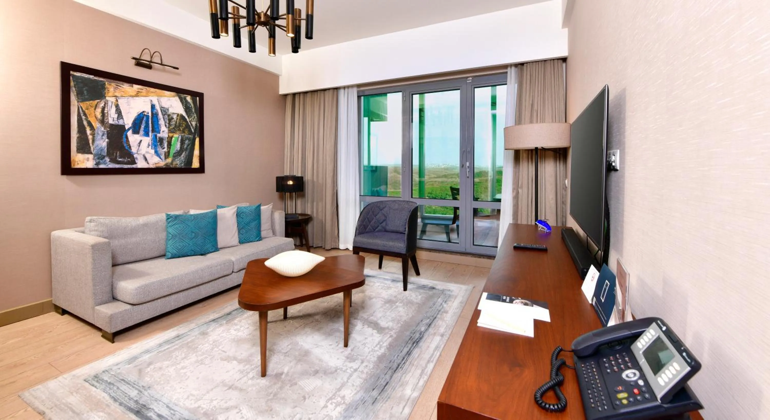 Living room in Somerset Maslak Istanbul