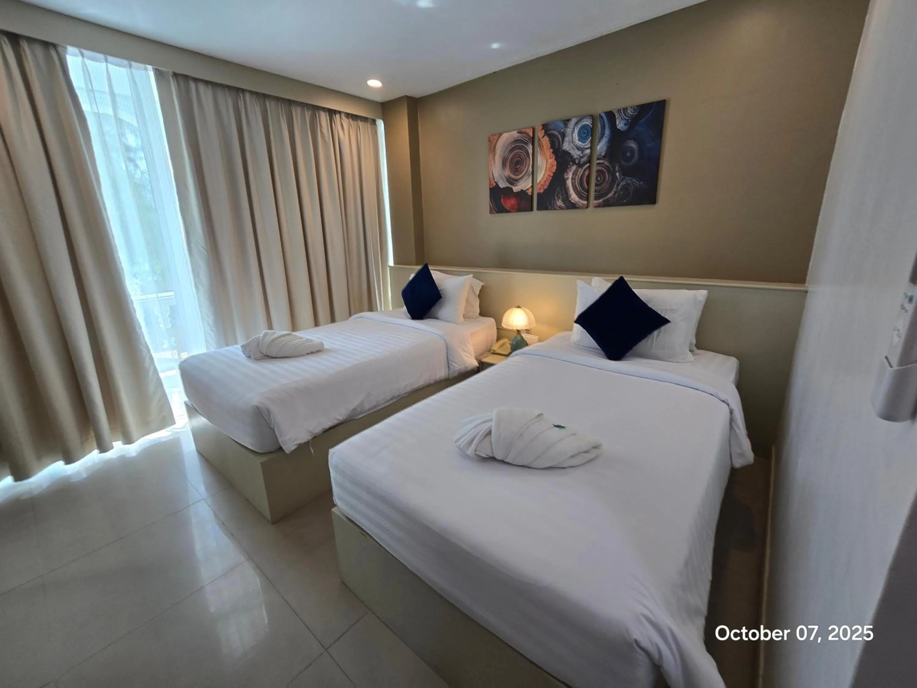 Decorative detail, Bed in Modern Living Residence