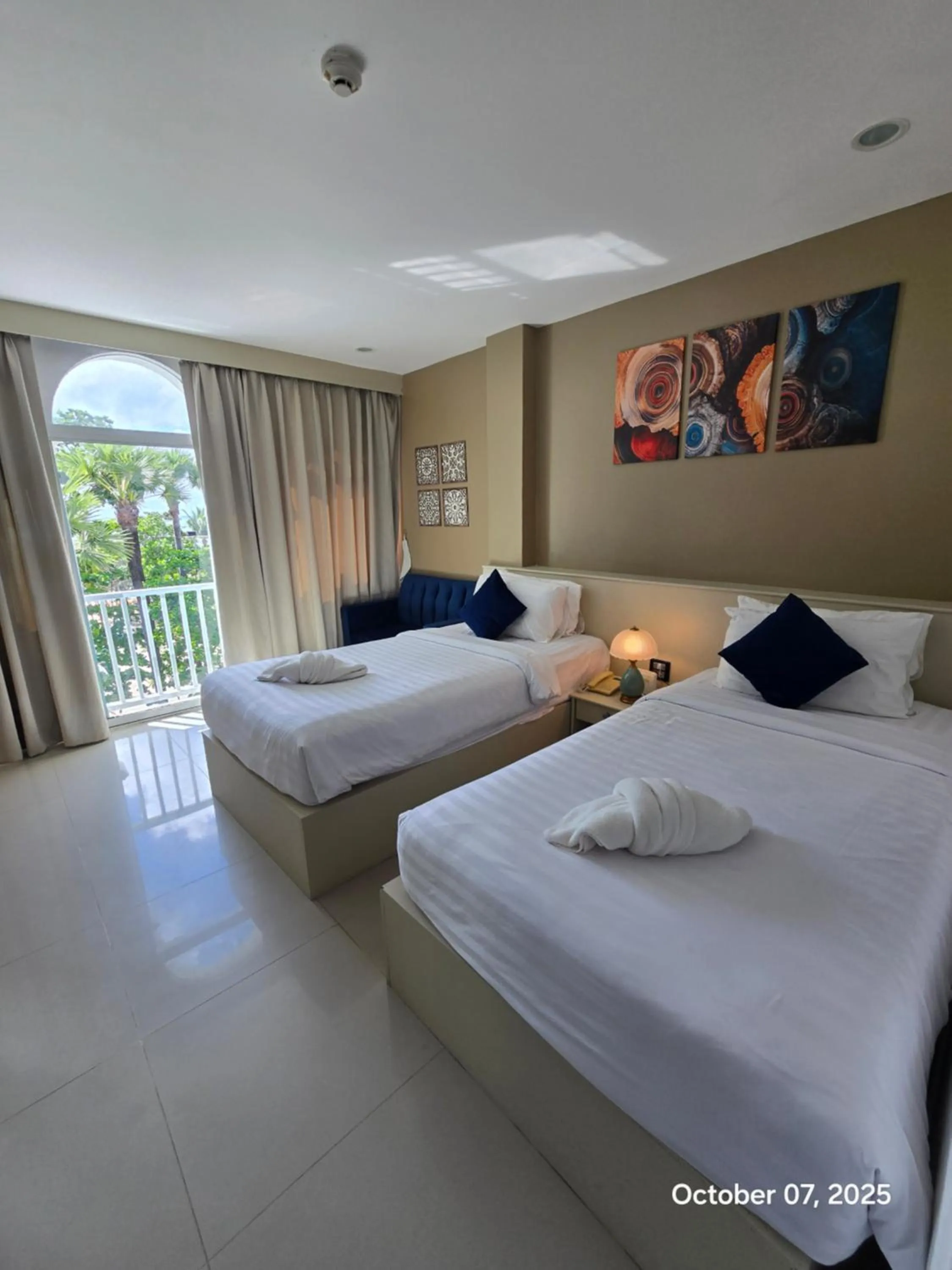 Bed in Modern Living Residence