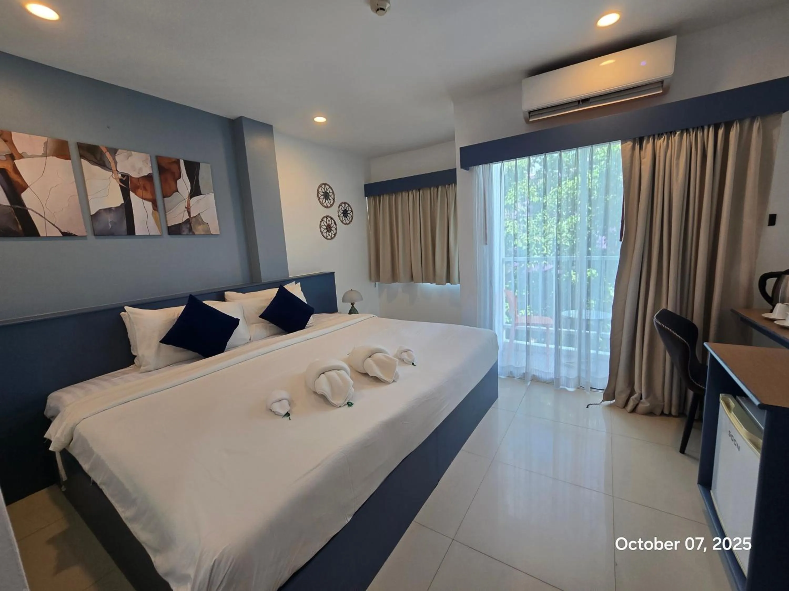 Bed in Modern Living Residence