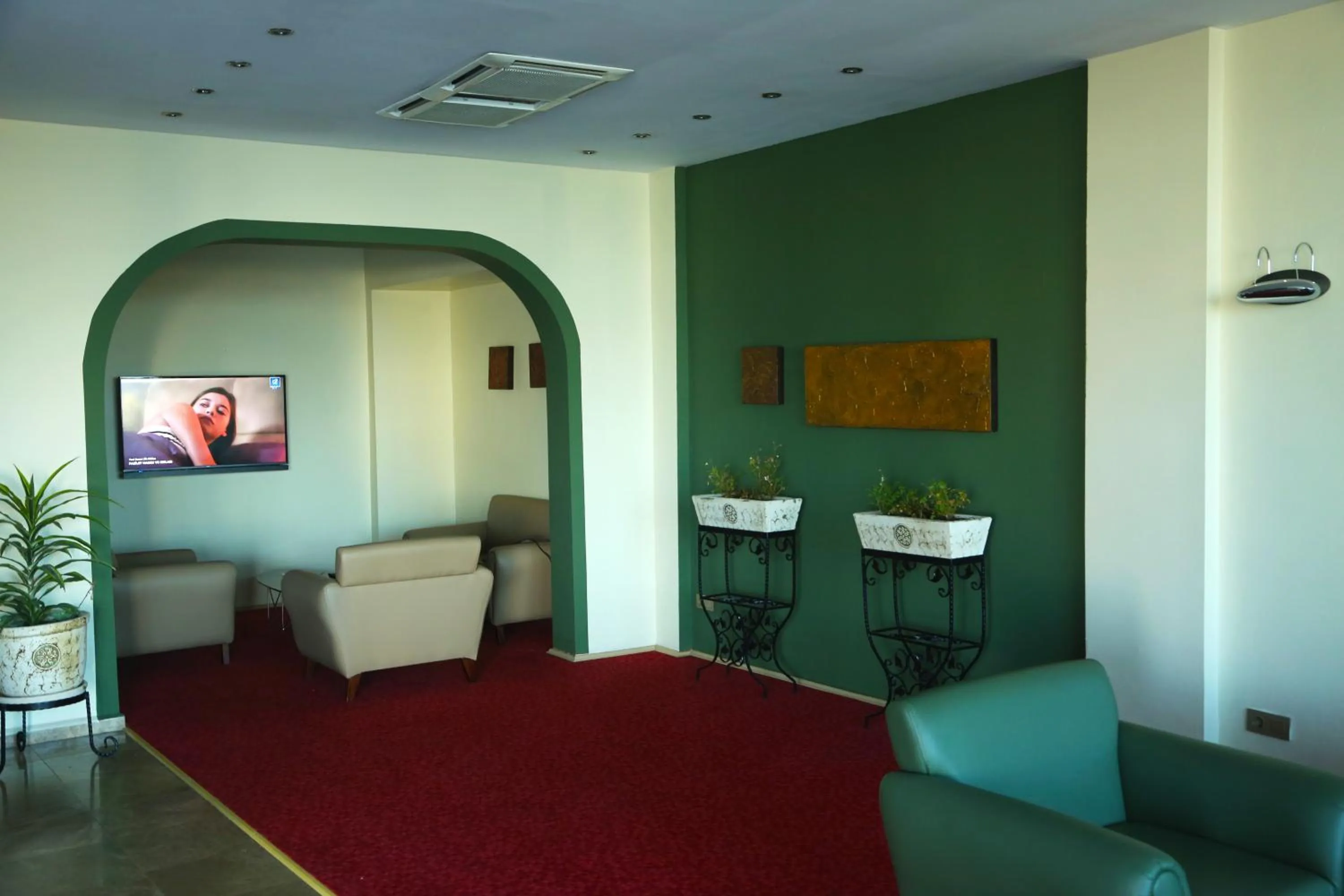 Communal lounge/ TV room in Hotel Deniz Eceabat