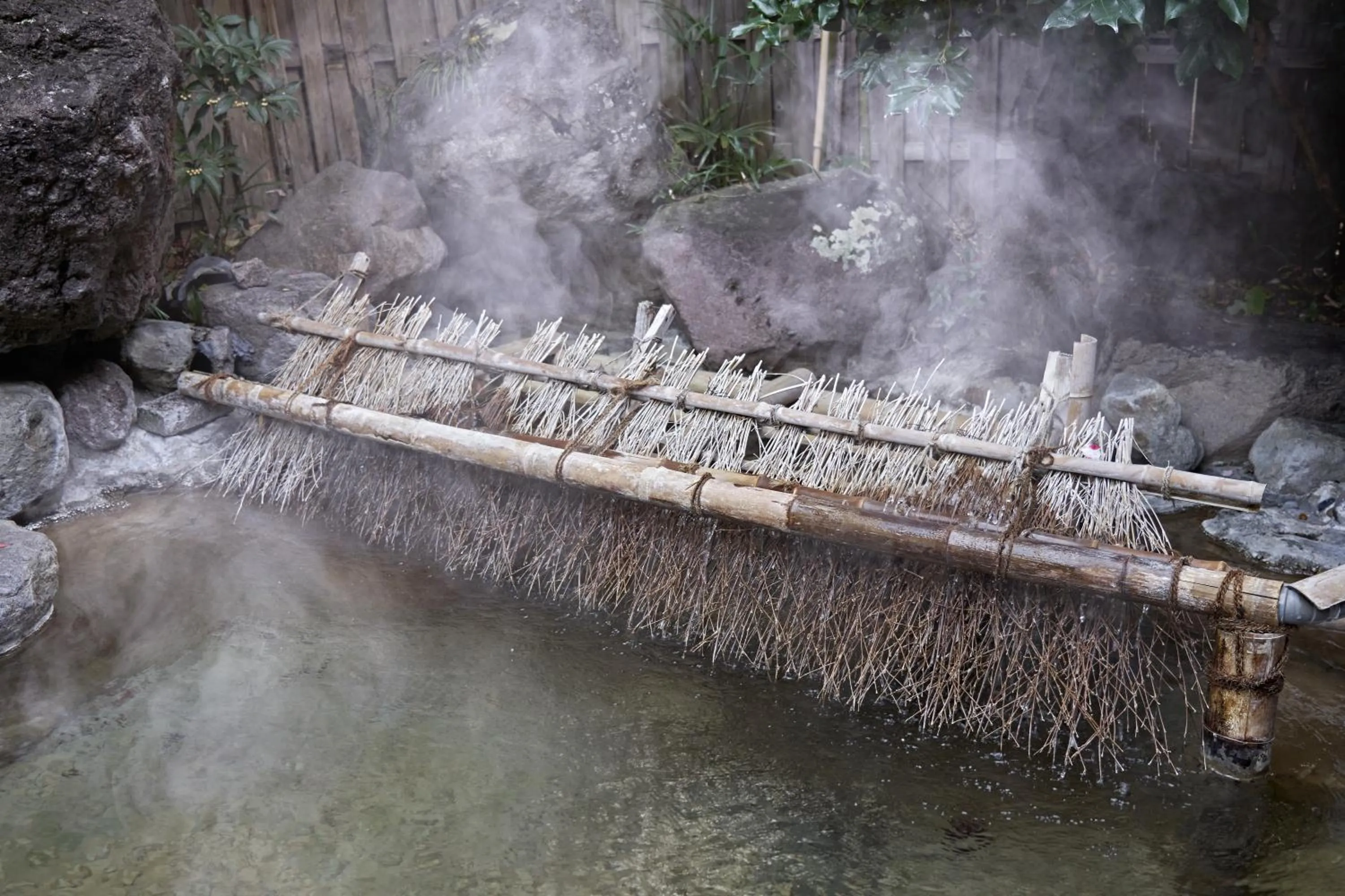 Open Air Bath in Yamada Bessou くつろぎの温泉宿 山田別荘