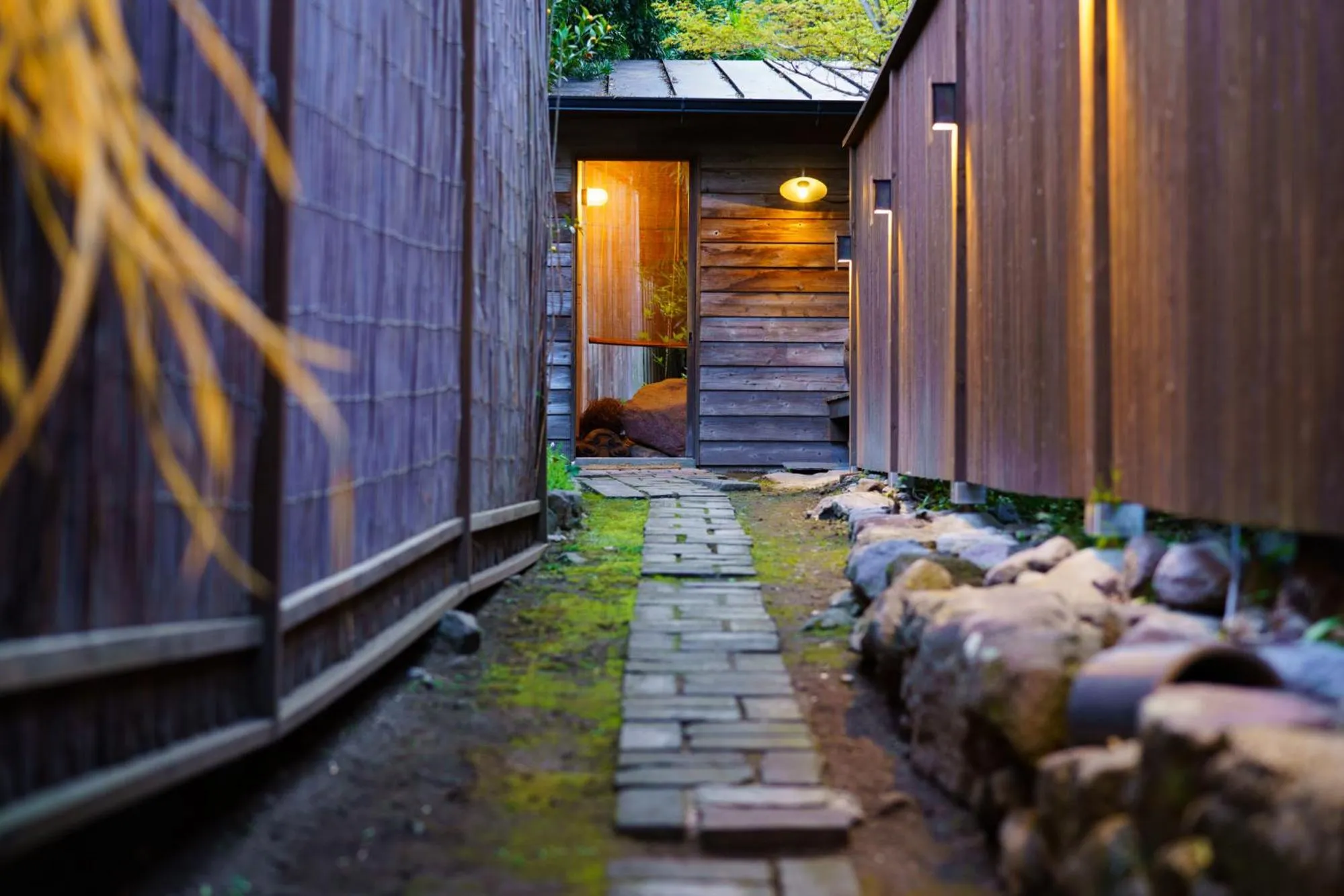 Open Air Bath in Yamada Bessou くつろぎの温泉宿 山田別荘