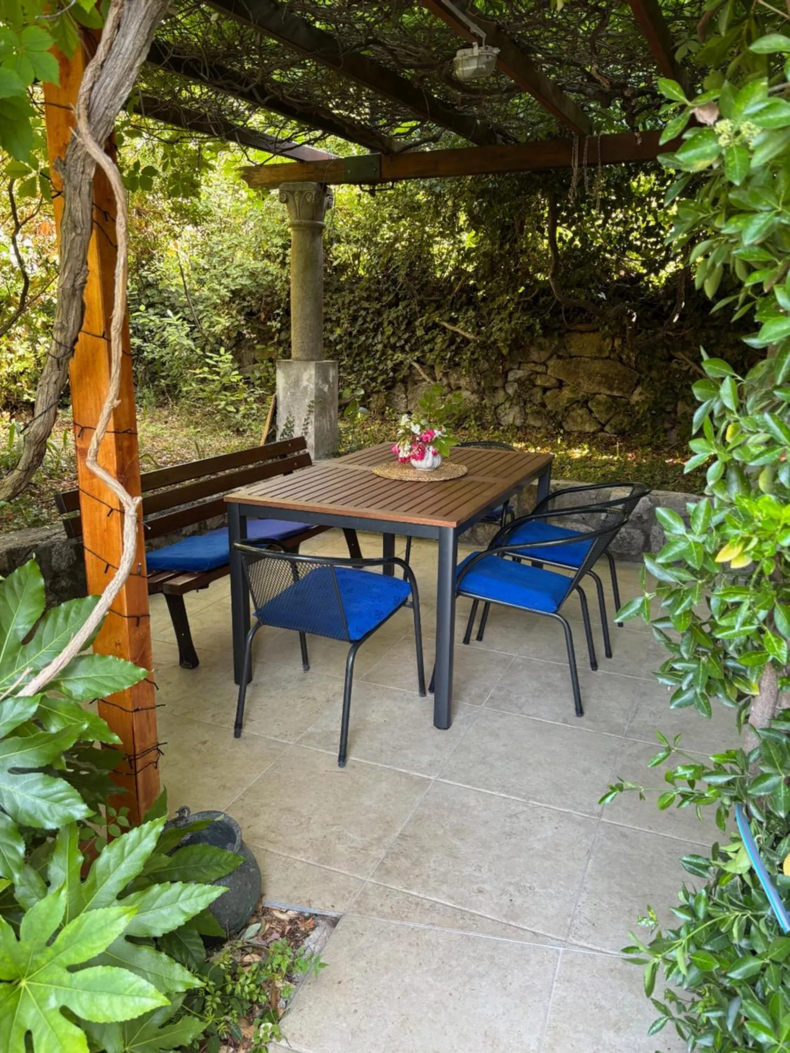 Balcony/Terrace in Seaside Holiday Home Andrija