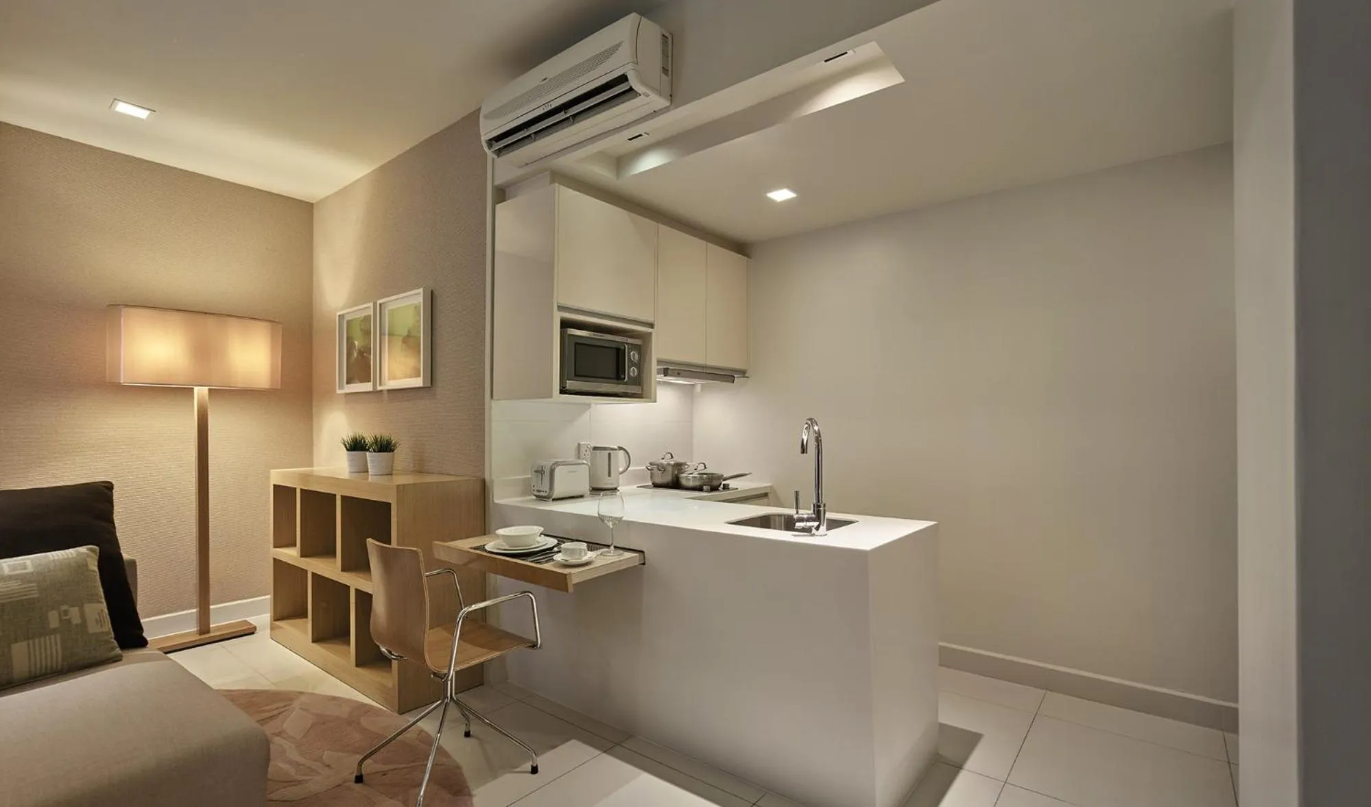 Kitchen or kitchenette in PARKROYAL Serviced Suites Kuala Lumpur