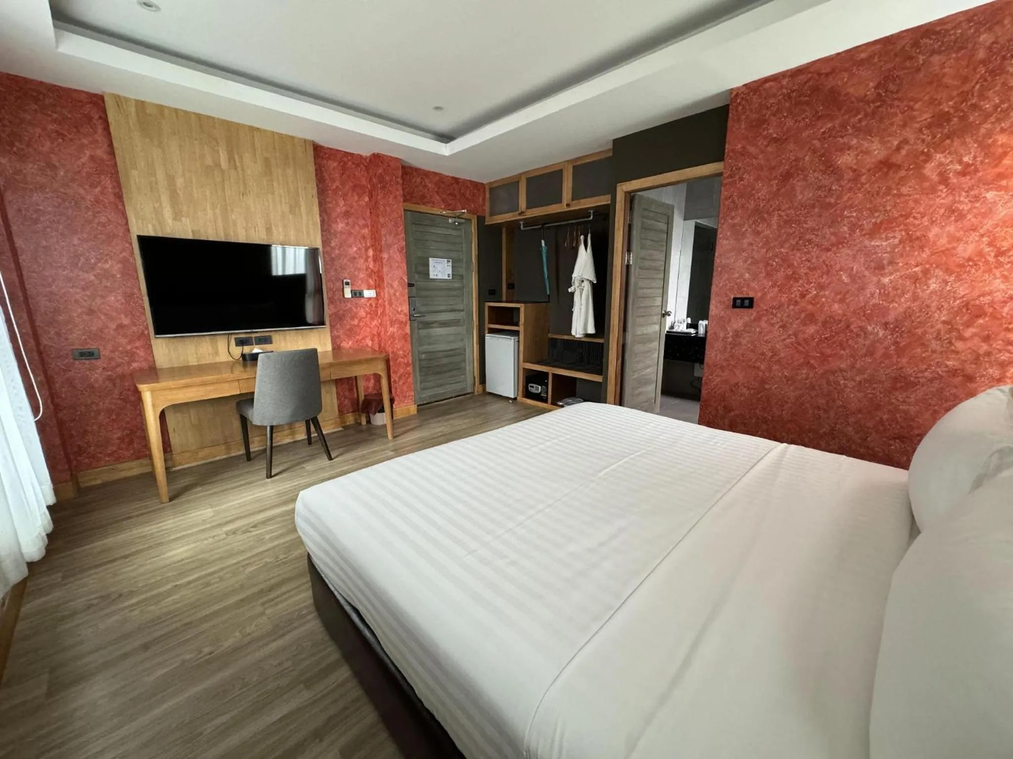 Bed in La Isla Pranburi Beach Resort