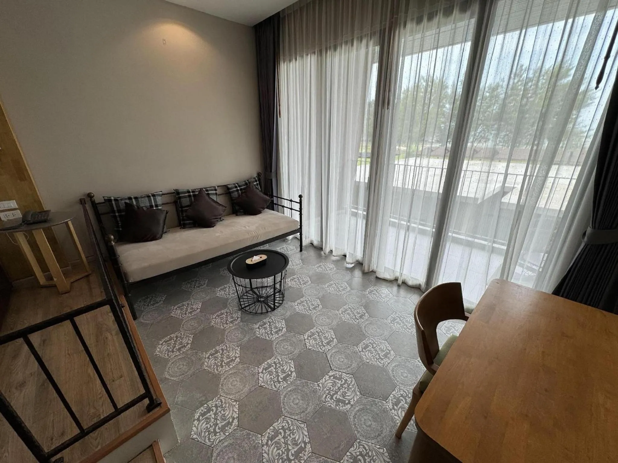 Seating area, Bed in La Isla Pranburi Beach Resort