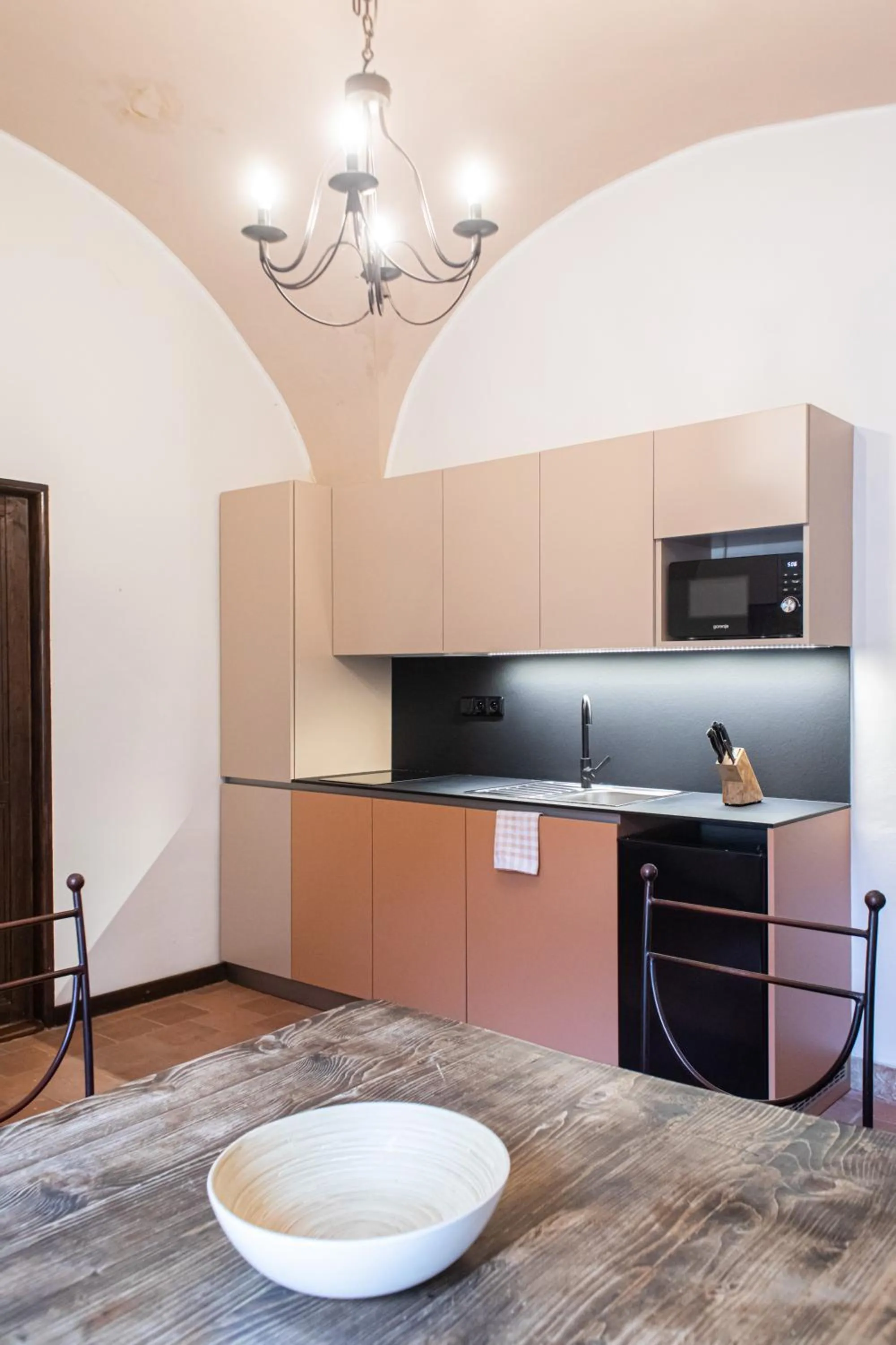 Kitchen or kitchenette in Residence Thunovska