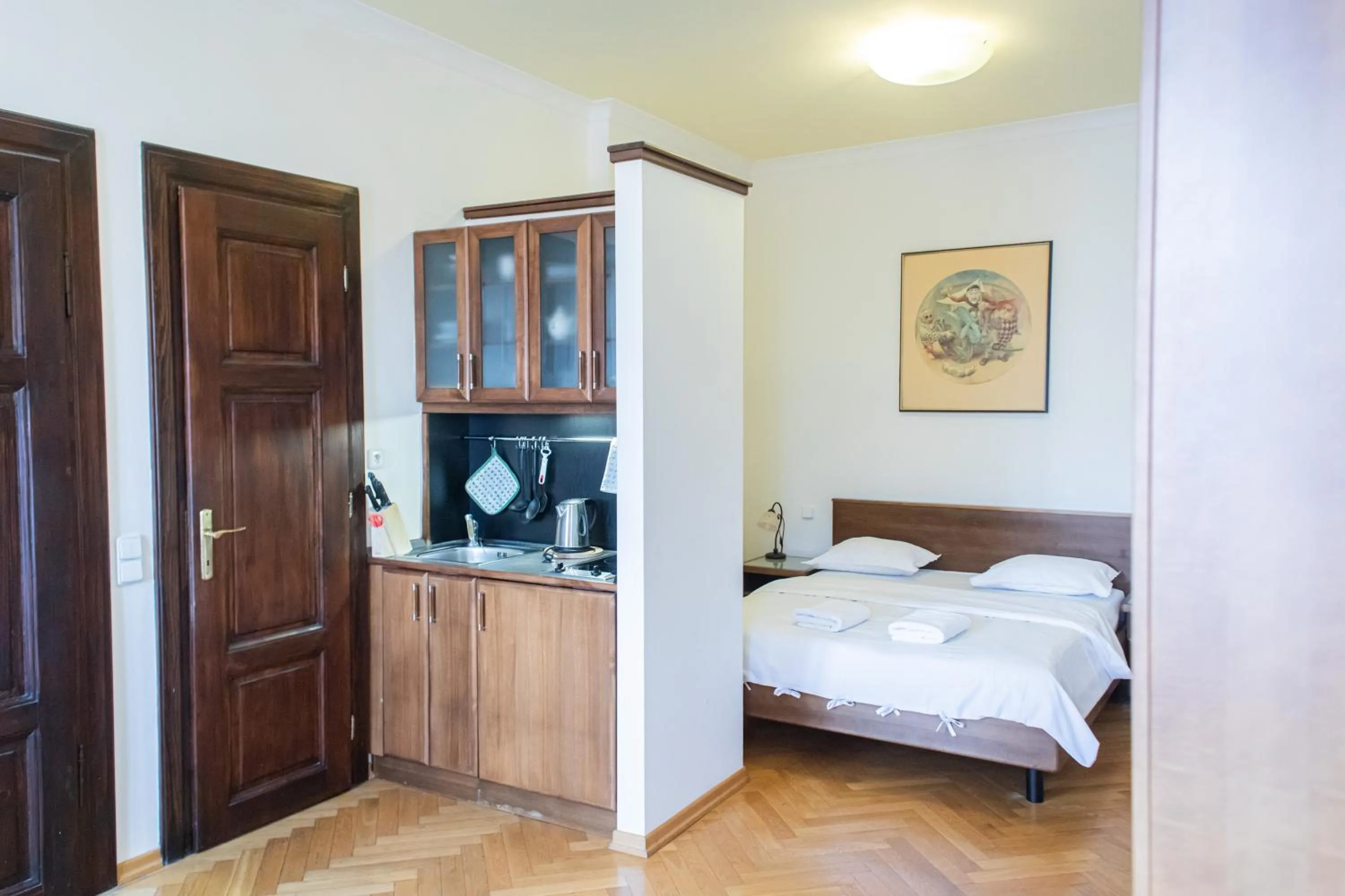 Bedroom, Bed in Residence Thunovska