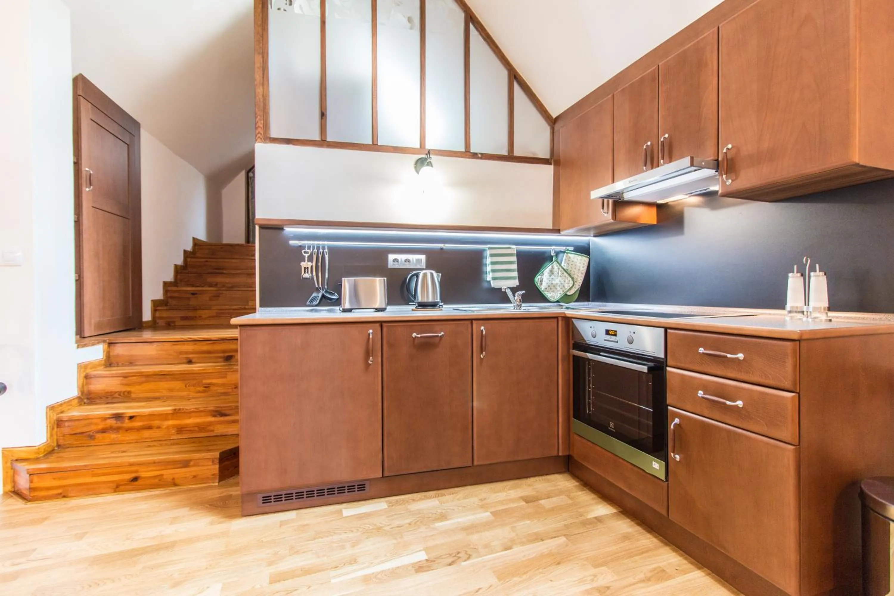 Kitchen or kitchenette in Residence Thunovska