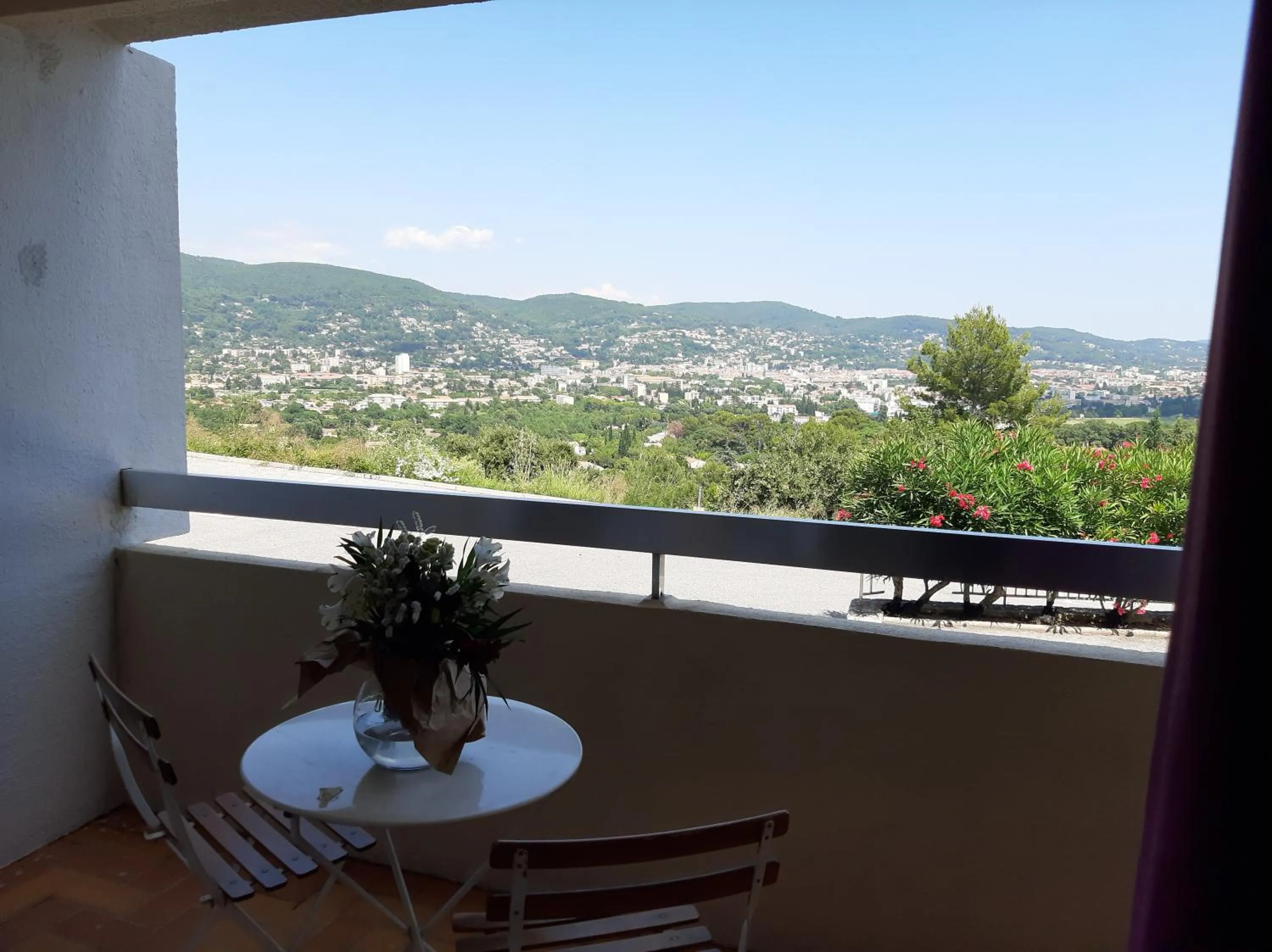Natural landscape in Logis Hotel Le Col De L'ange