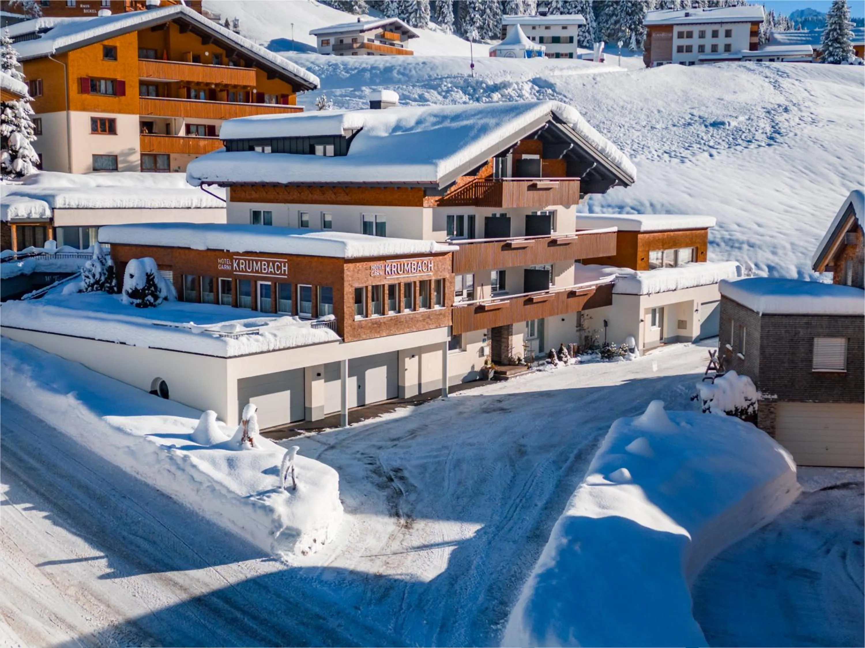 Property building in Hotel Garni Krumbach