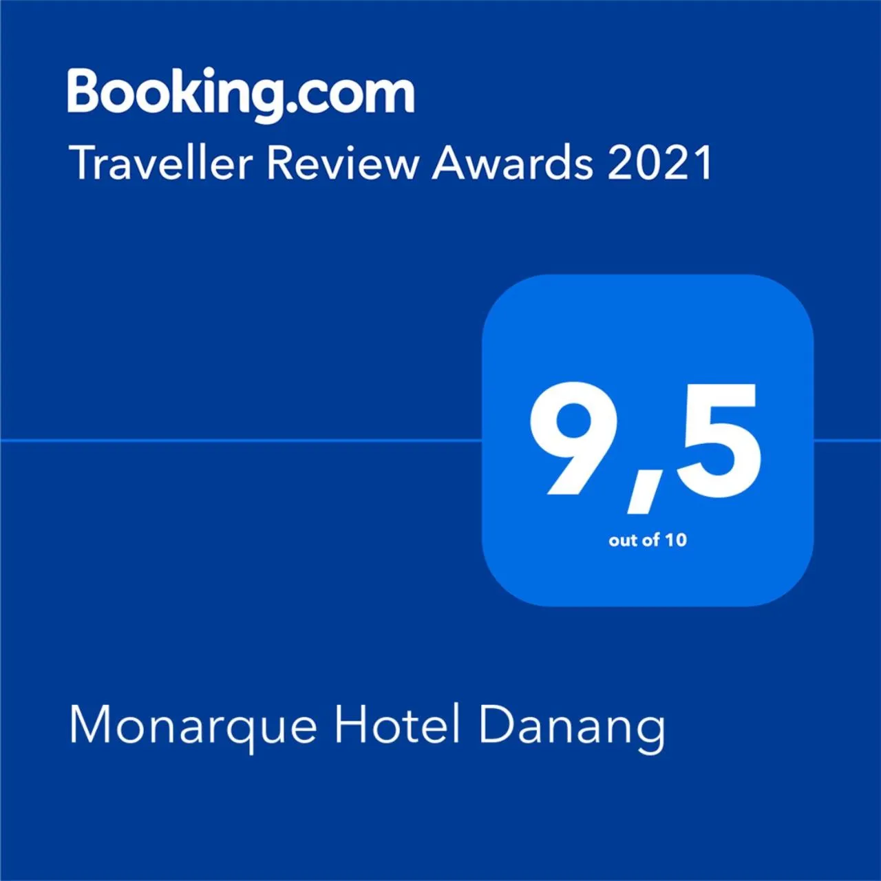 Certificate/Award in Monarque Hotel Danang