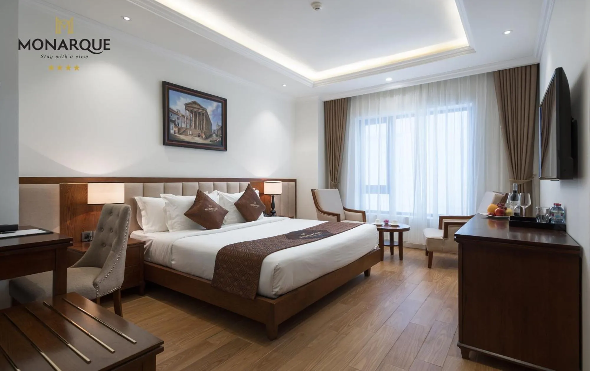 Photo of the whole room, Bed in Monarque Hotel Danang