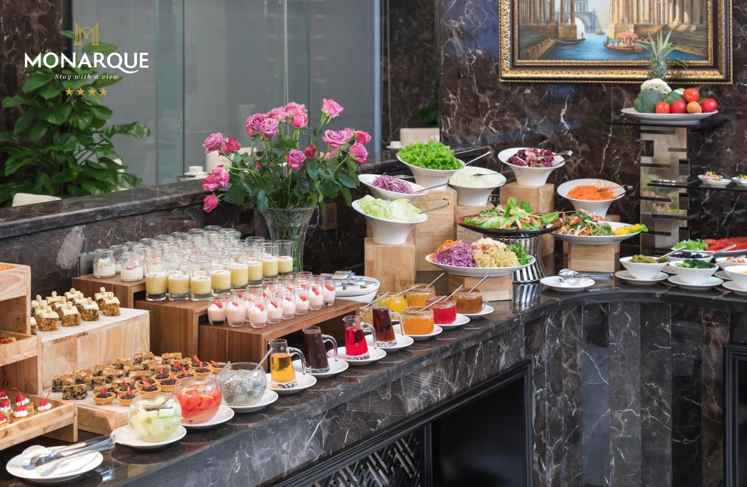 Breakfast in Monarque Hotel Danang