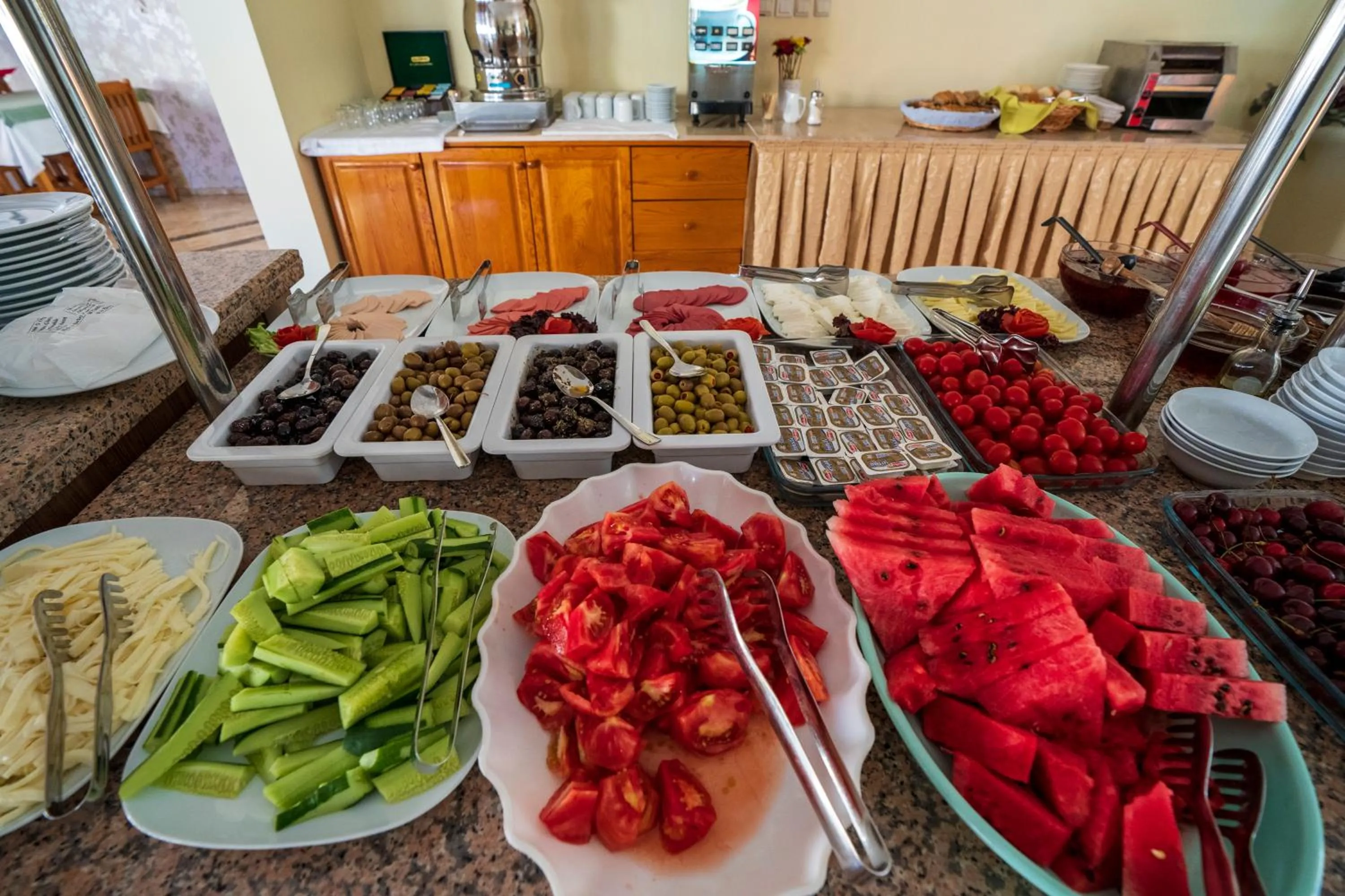 Buffet breakfast in Belcehan Beach