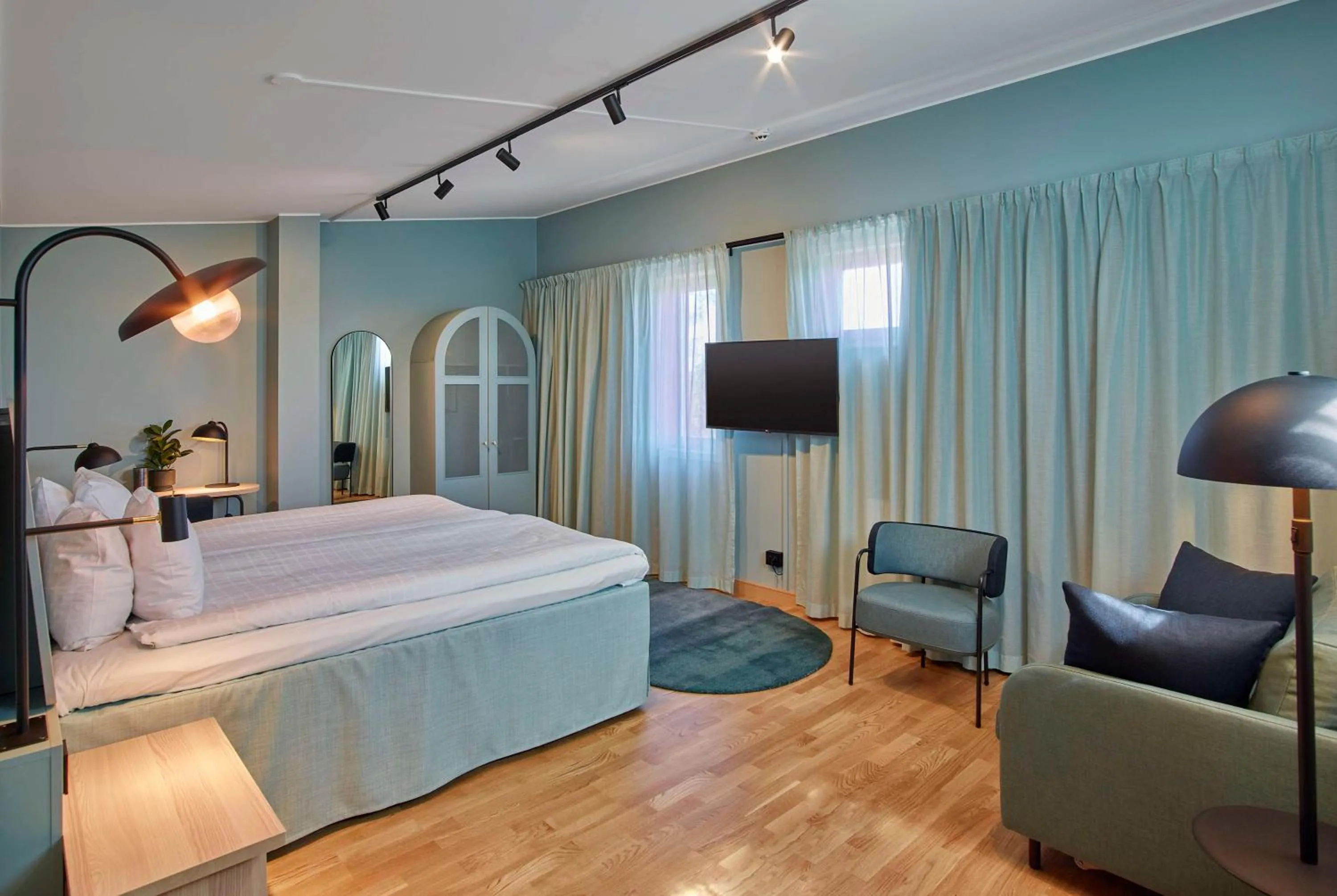 Bedroom, Bed in Scandic Borlänge