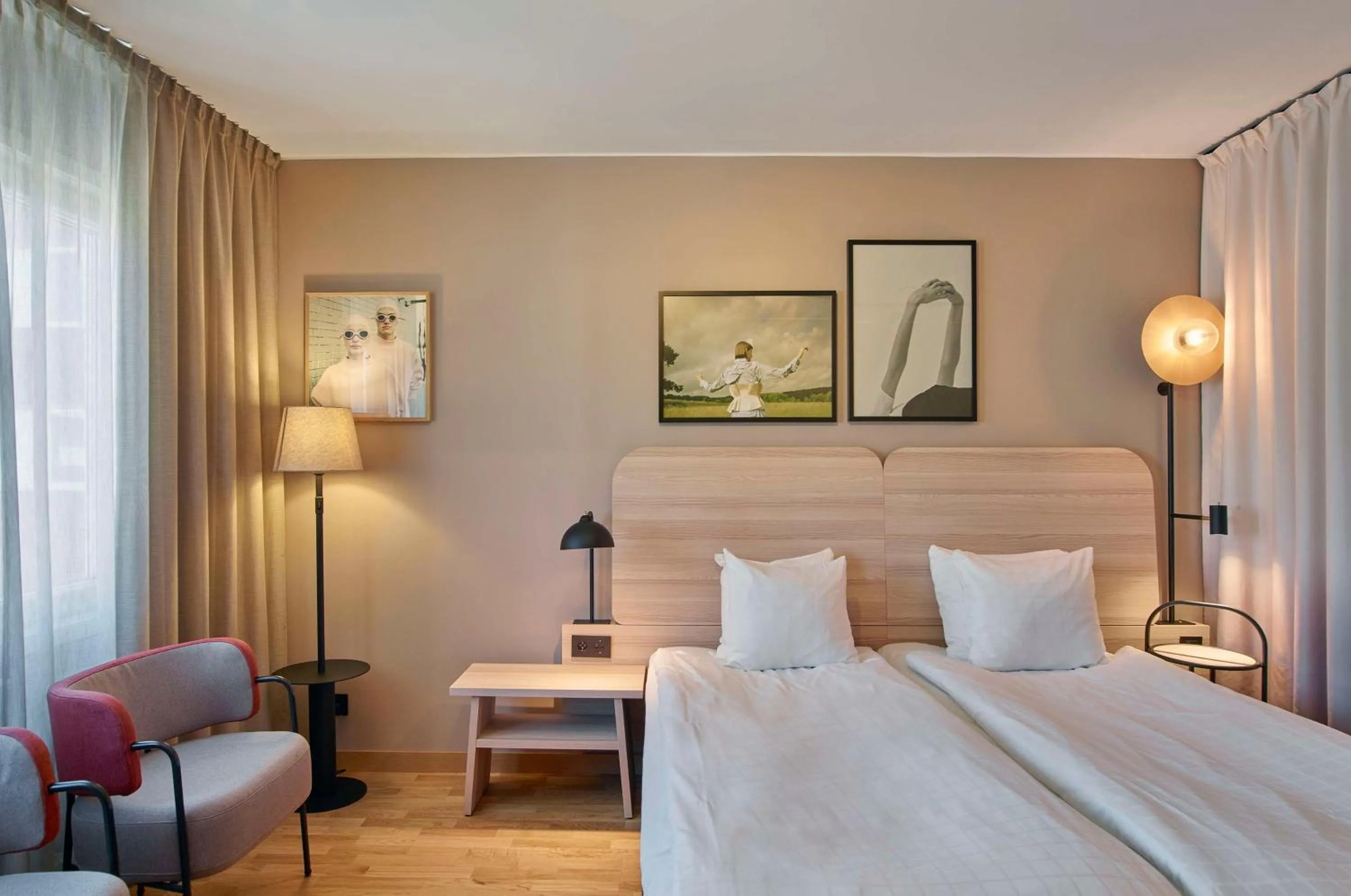 Bedroom, Bed in Scandic Borlänge