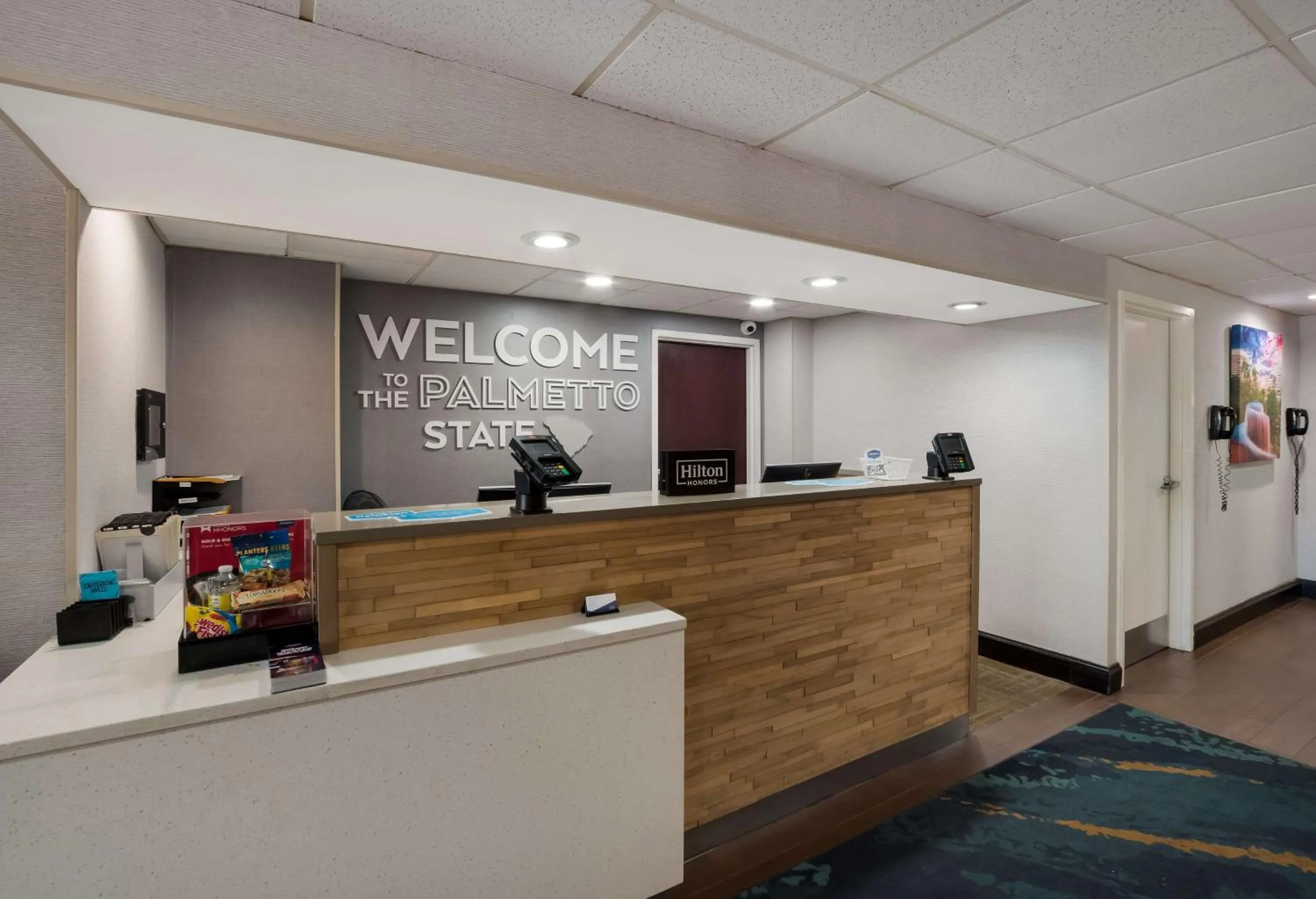 Lobby or reception in Hampton Inn Columbia-I-26 Airport